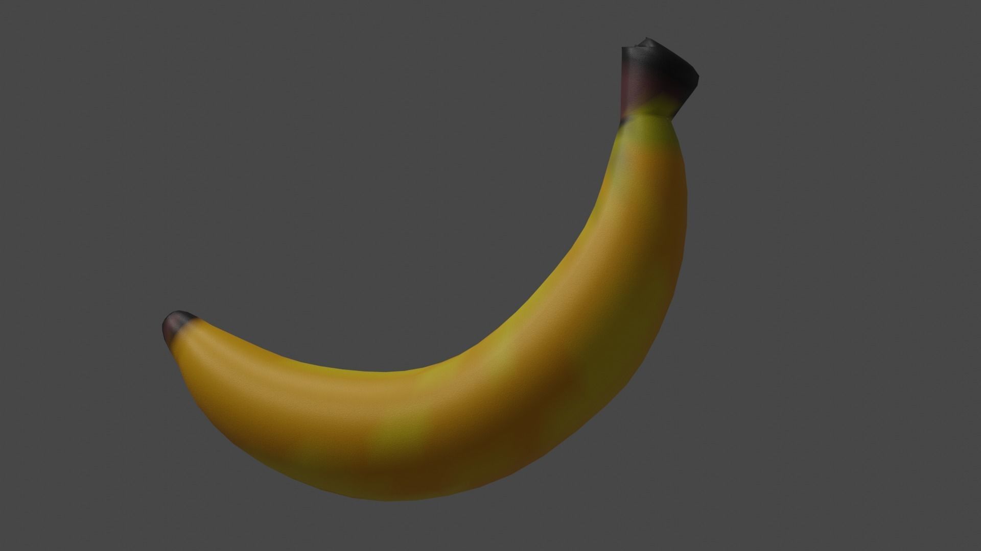 Banana Low-poly 3D model_1