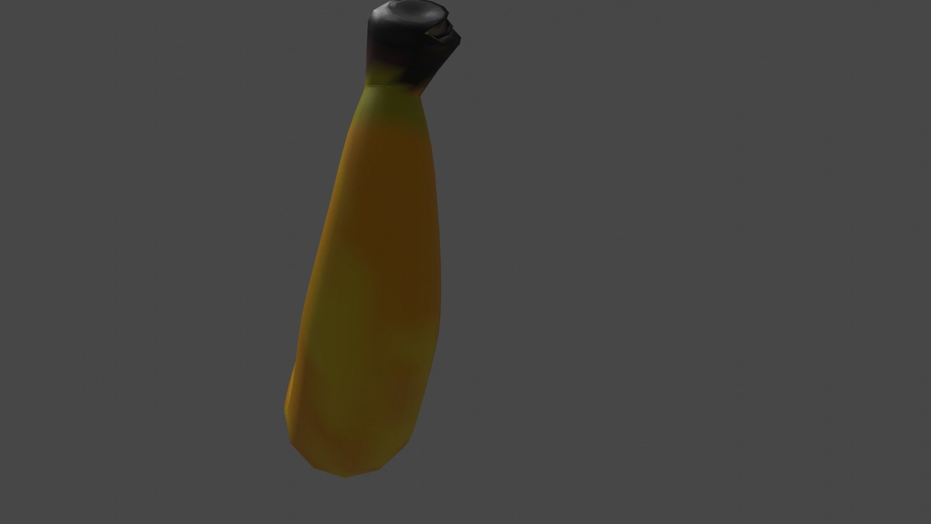 Banana Low-poly 3D model_4