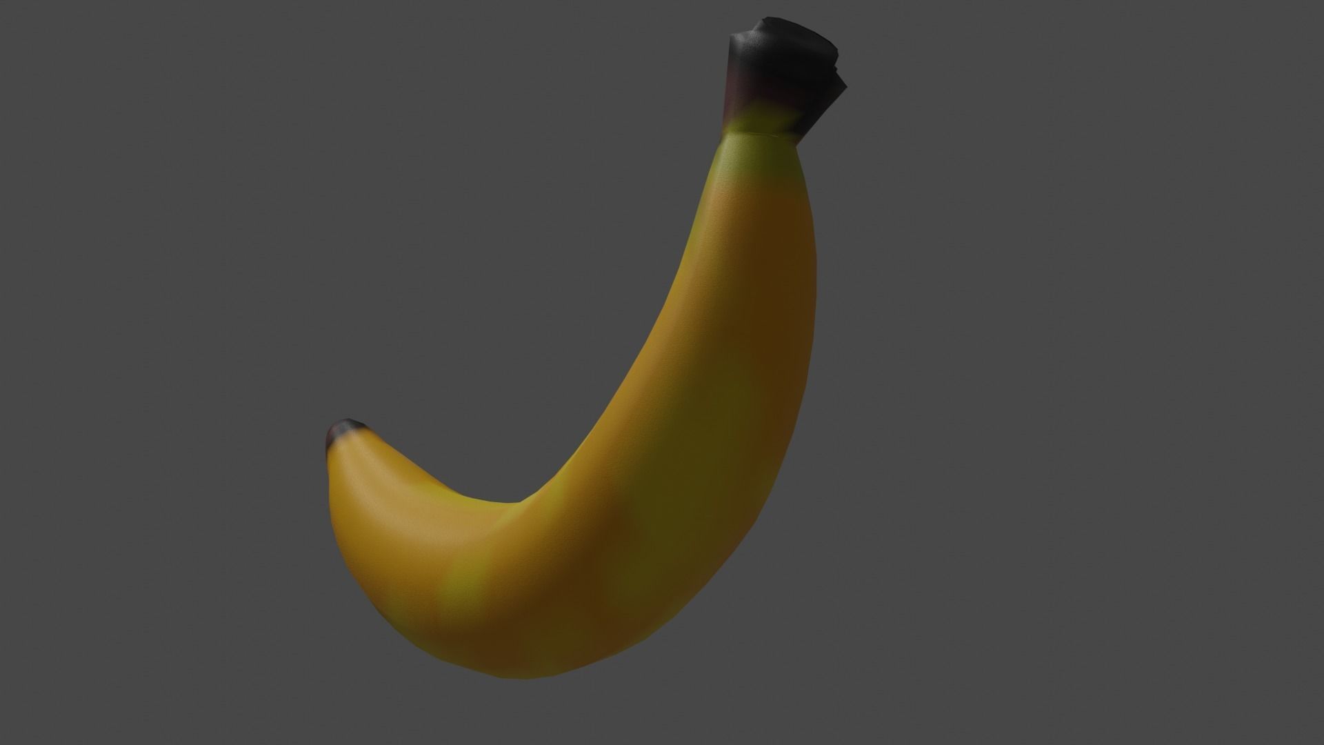 Banana Low-poly 3D model_3