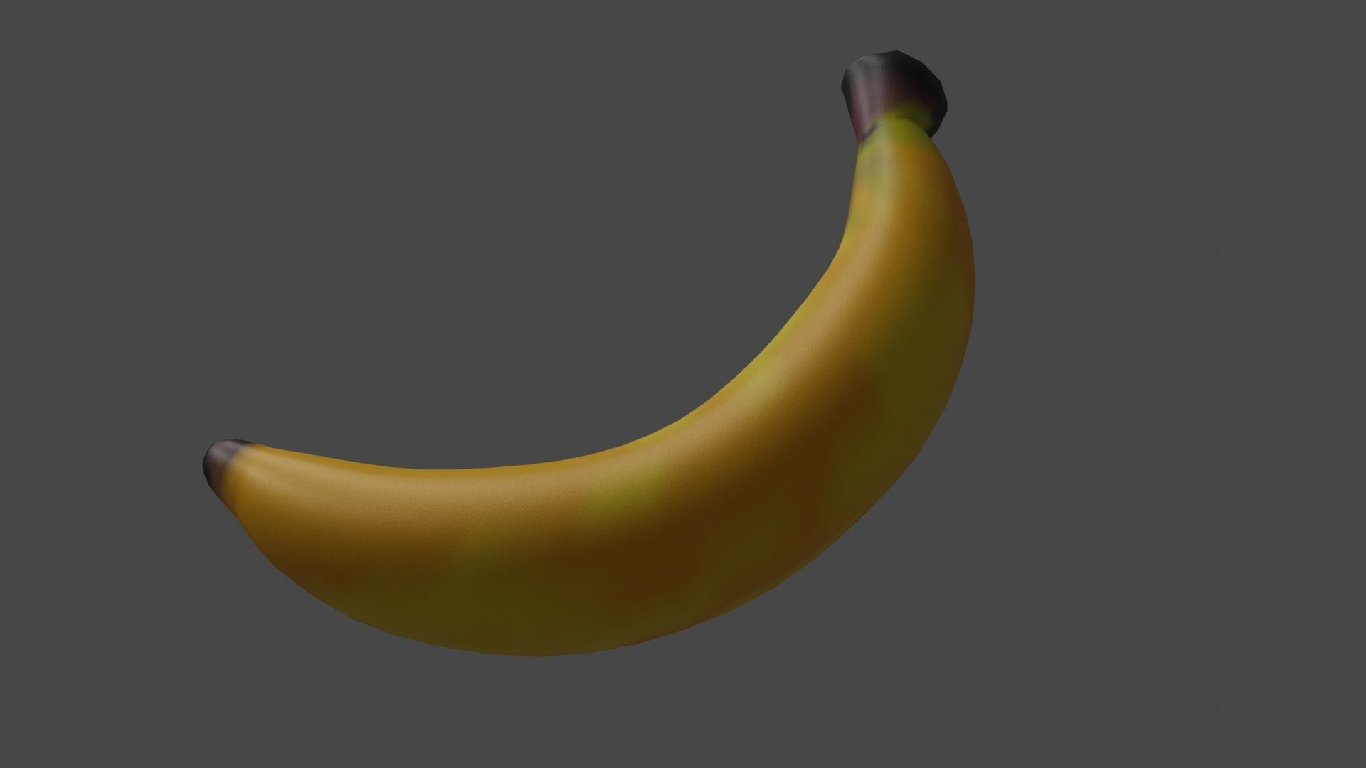 Banana Low-poly 3D model_12