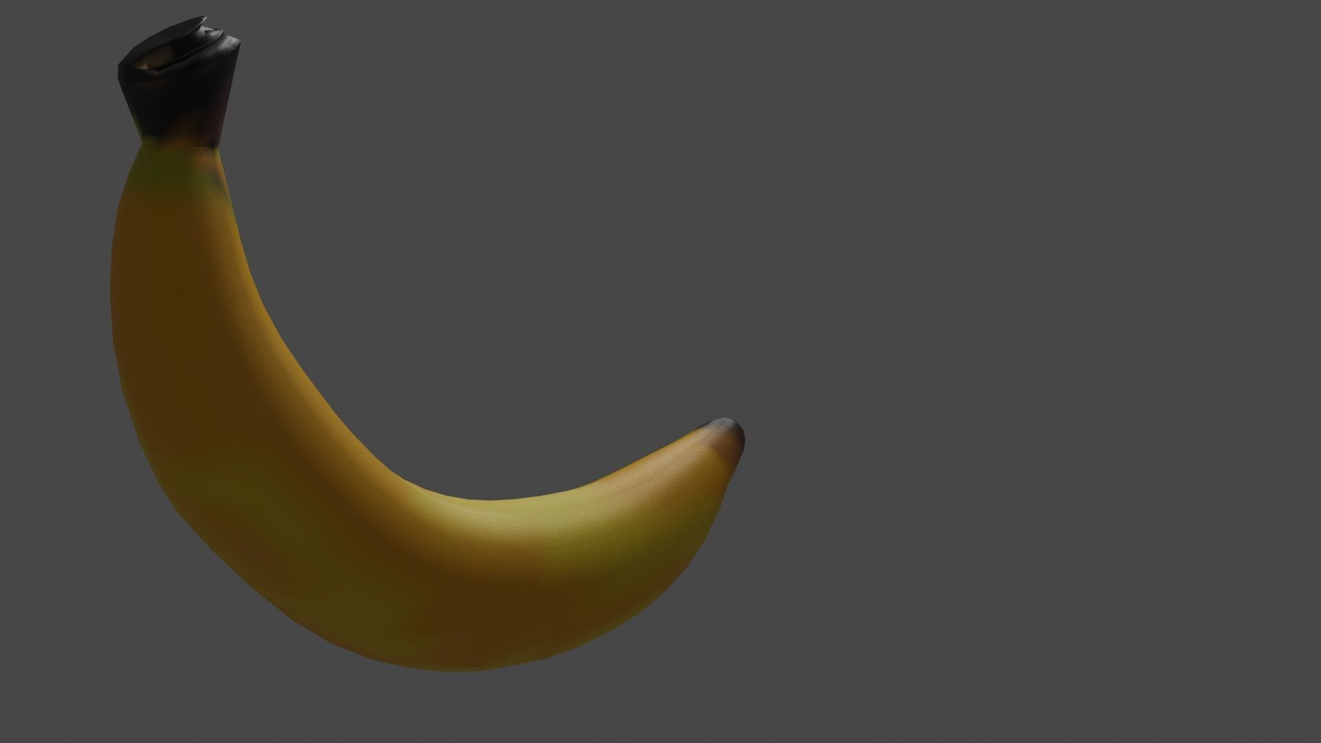 Banana Low-poly 3D model_8
