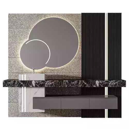 Luxury Bathroom 209 3D model