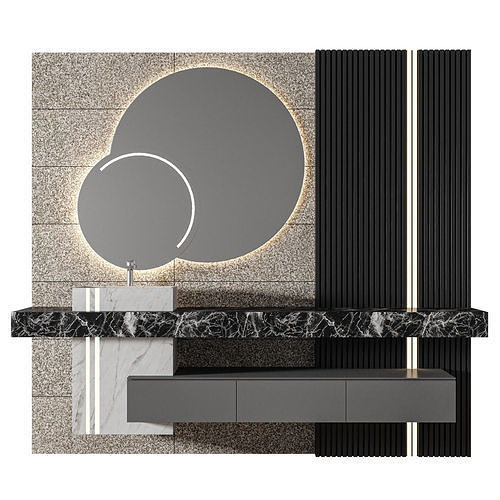 Luxury Bathroom 209 3D model