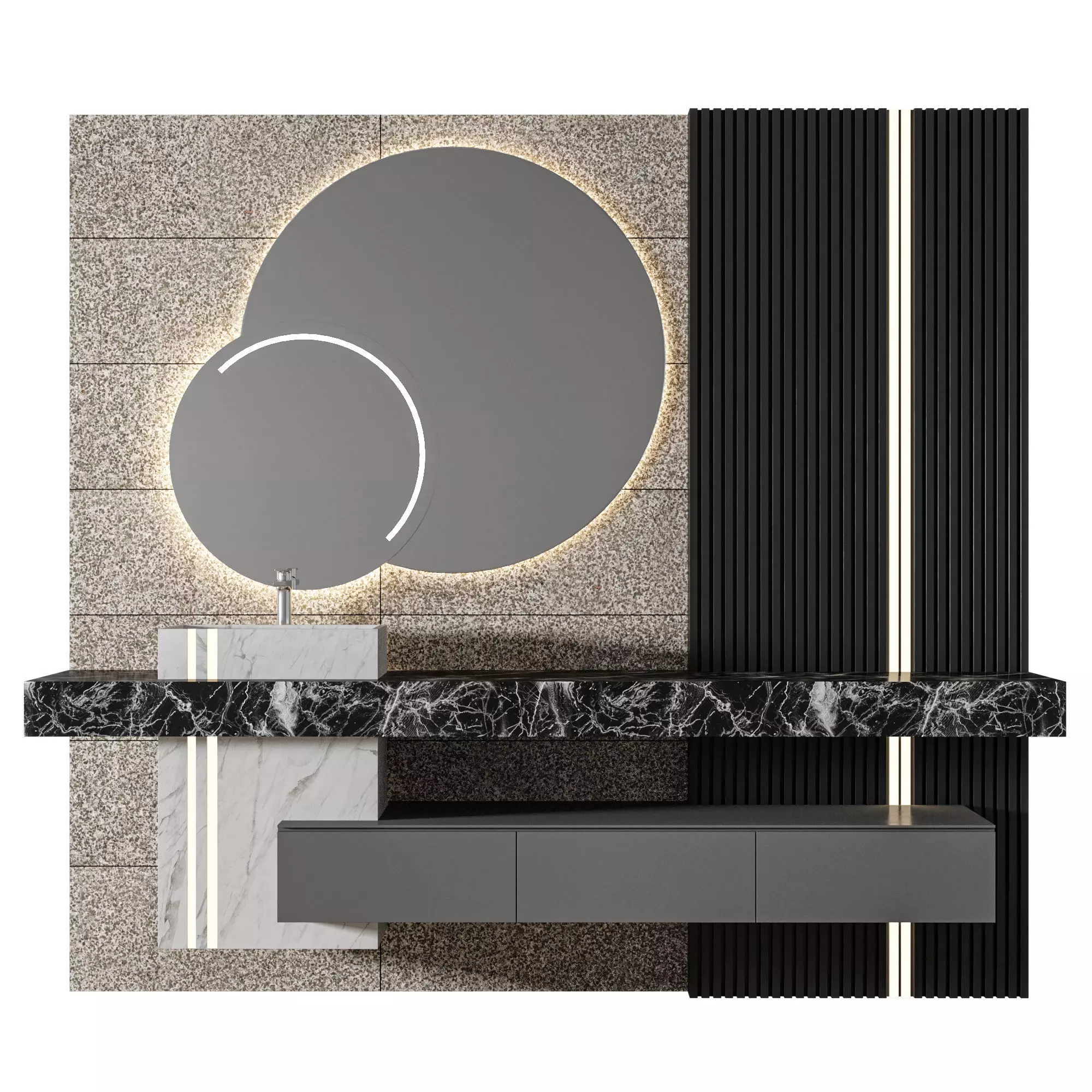 Luxury Bathroom 209 3D model_0