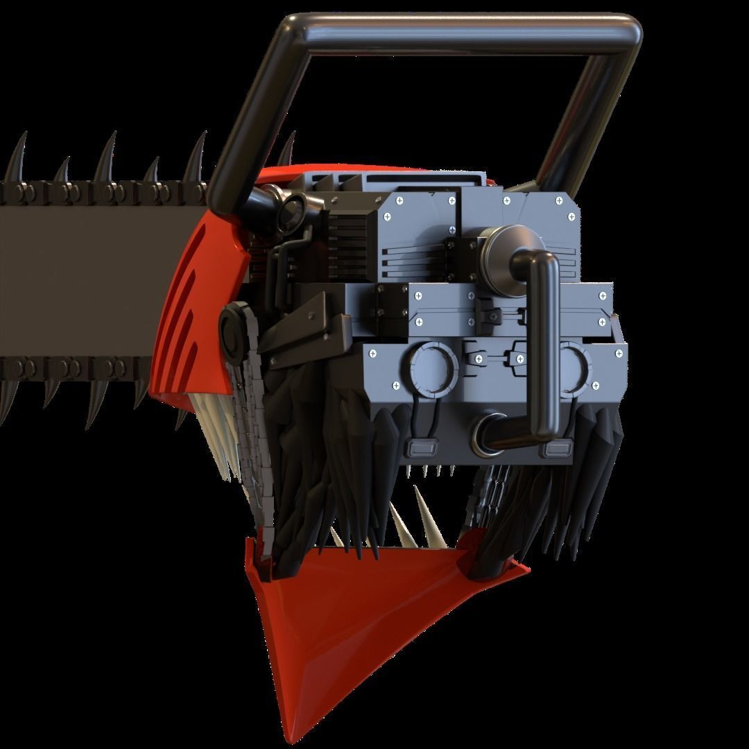 Chainsaw man helmet 3d printable model 3D print model_10
