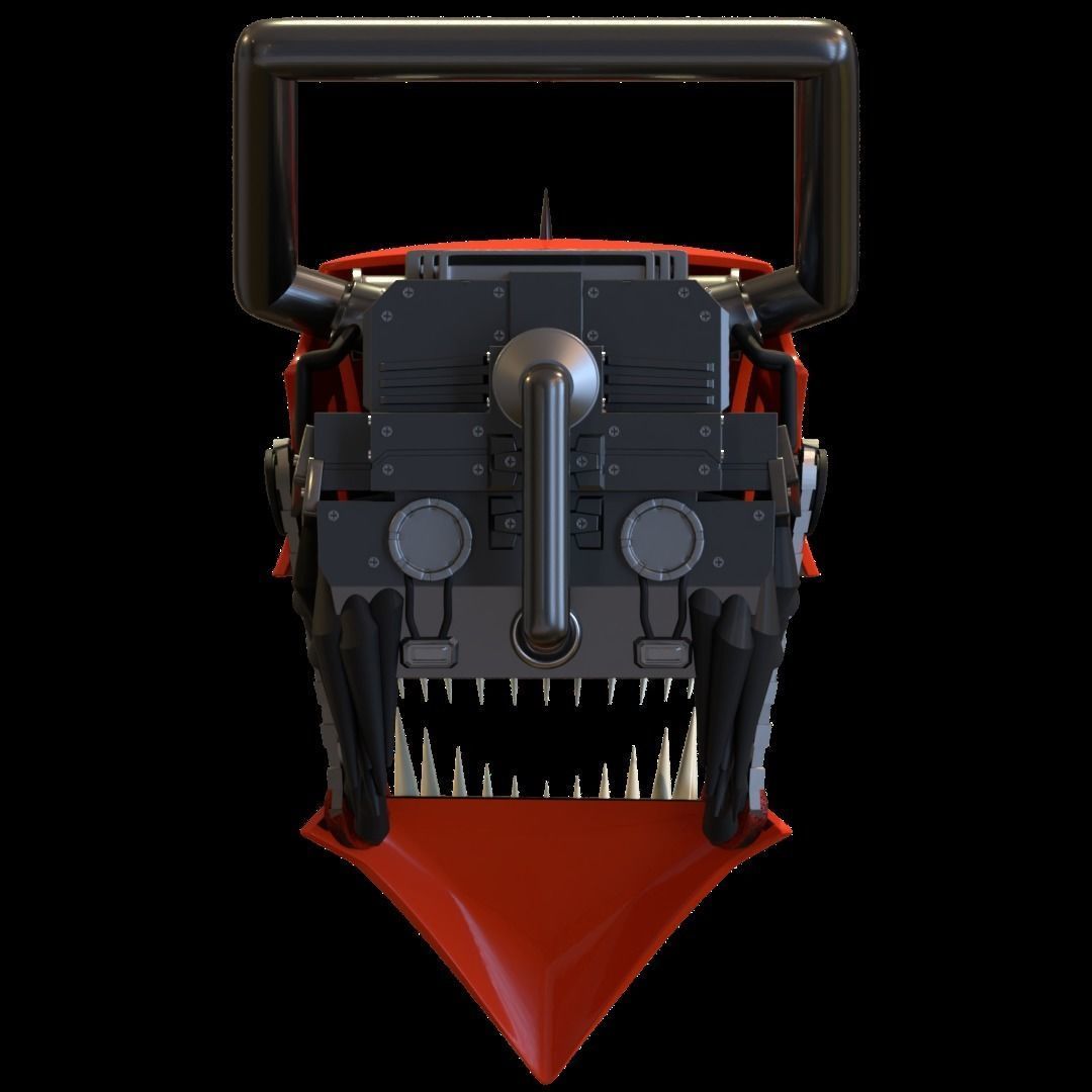 Chainsaw man helmet 3d printable model 3D print model_9