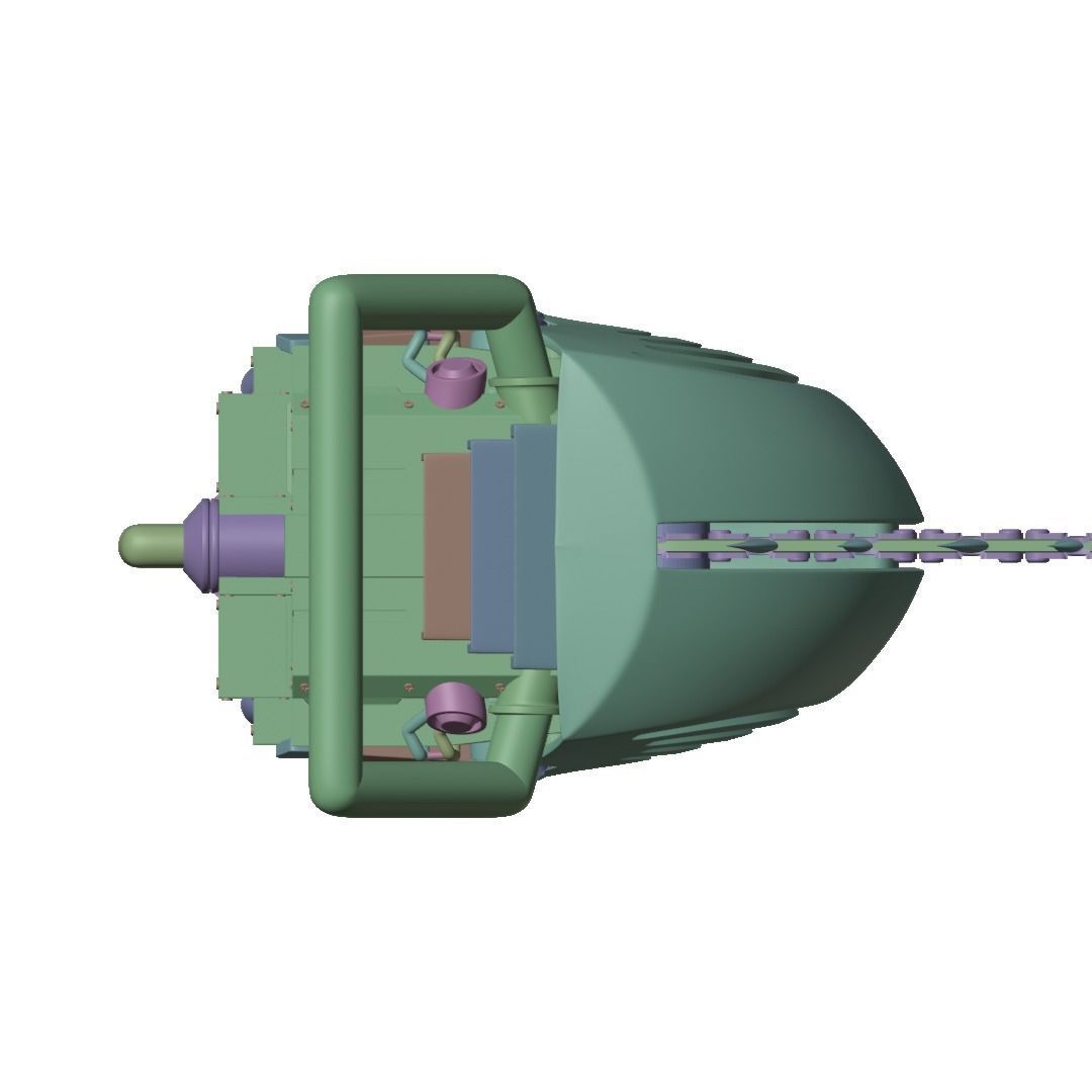Chainsaw man helmet 3d printable model 3D print model_19