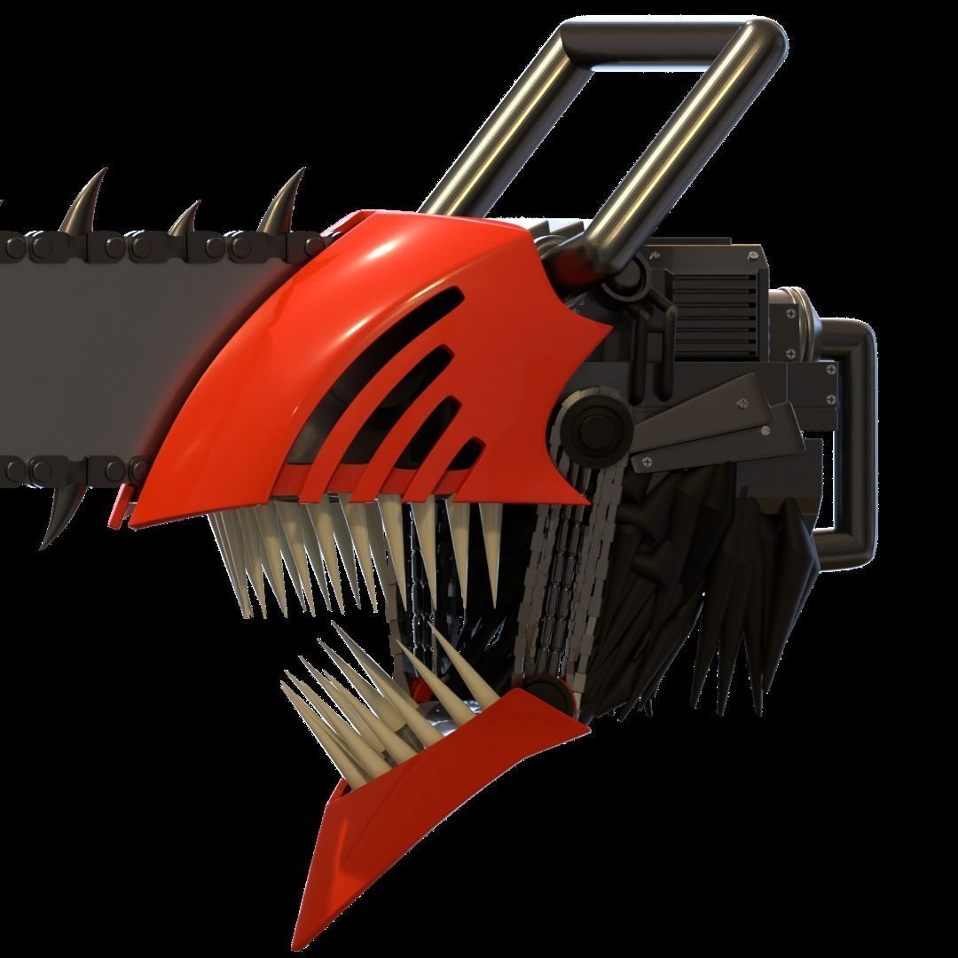 Chainsaw man helmet 3d printable model 3D print model_13