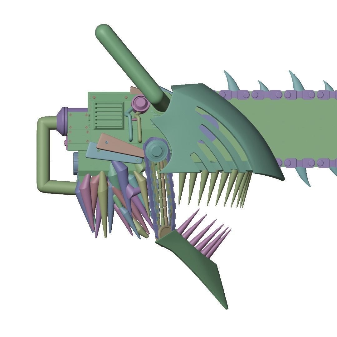 Chainsaw man helmet 3d printable model 3D print model_17