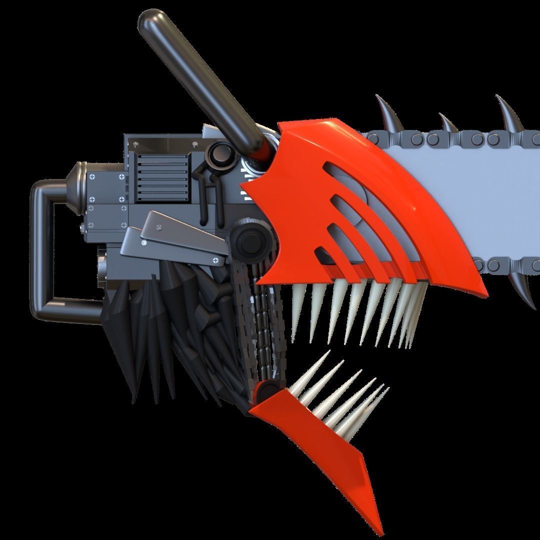 Chainsaw man helmet 3d printable model 3D print model_2