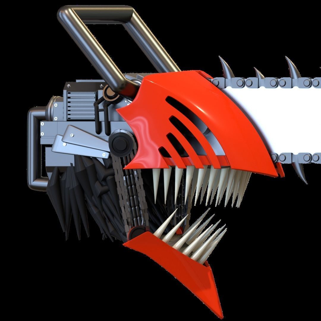 Chainsaw man helmet 3d printable model 3D print model_7