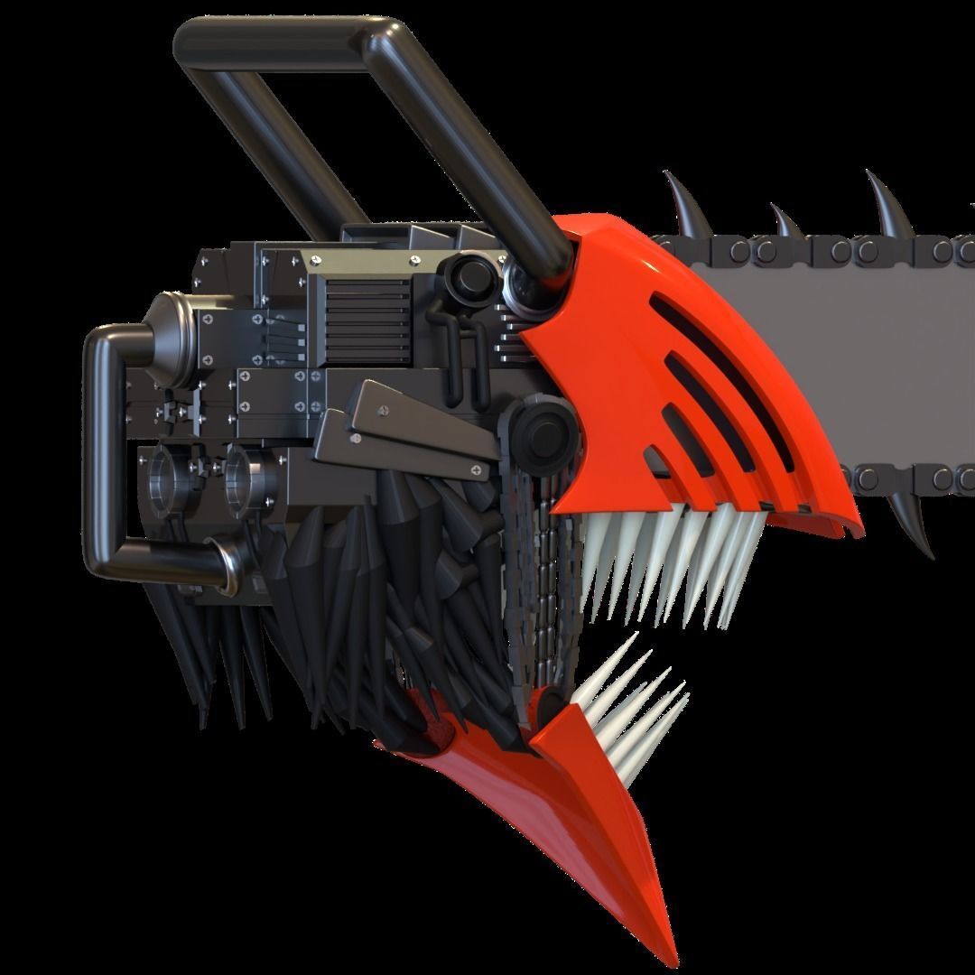 Chainsaw man helmet 3d printable model 3D print model_8