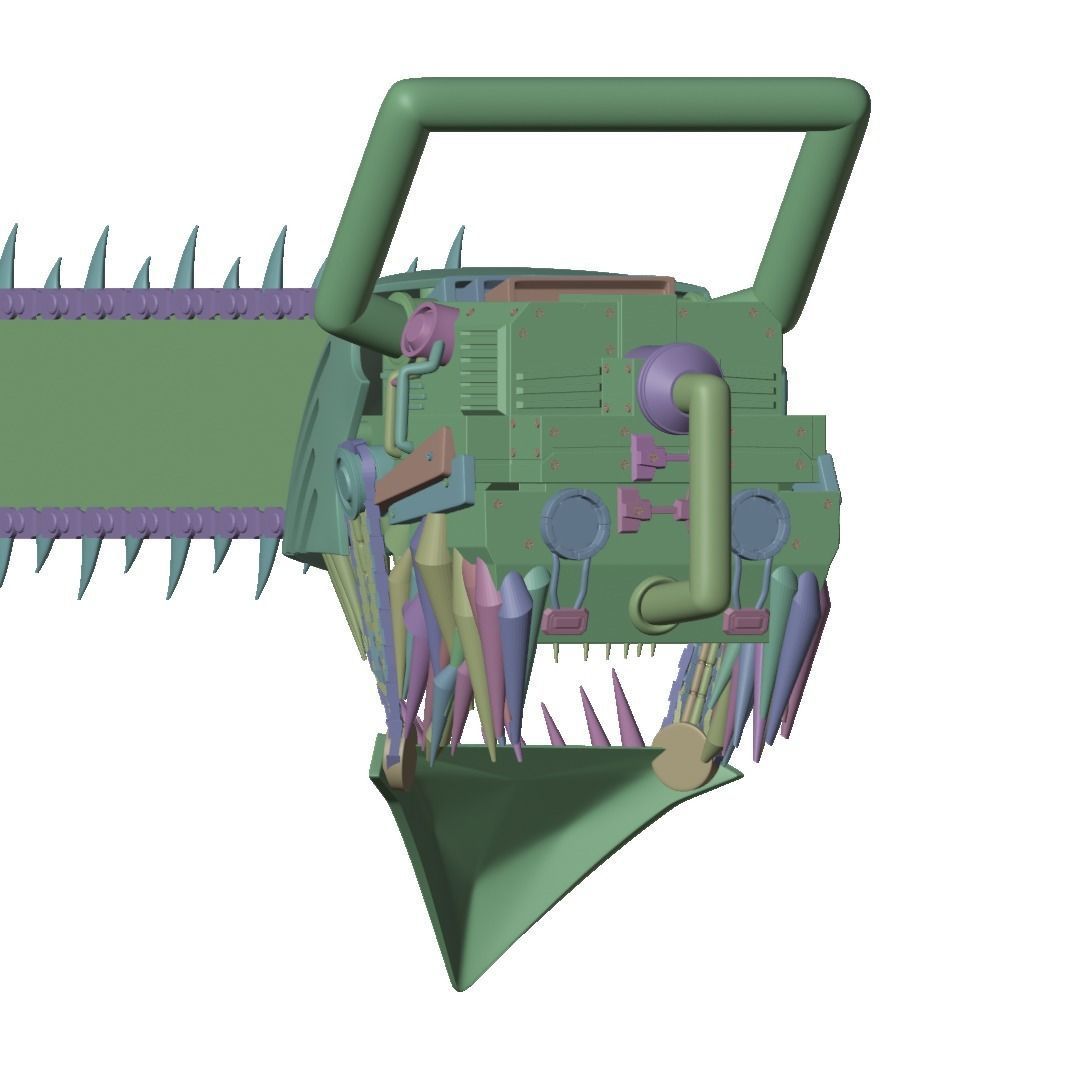 Chainsaw man helmet 3d printable model 3D print model_20