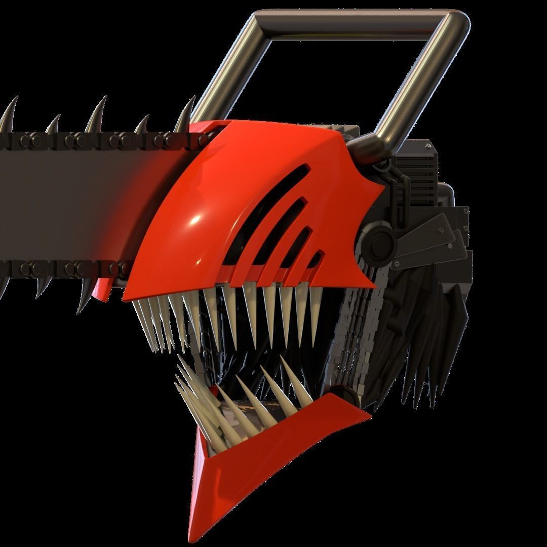 Chainsaw man helmet 3d printable model 3D print model_14