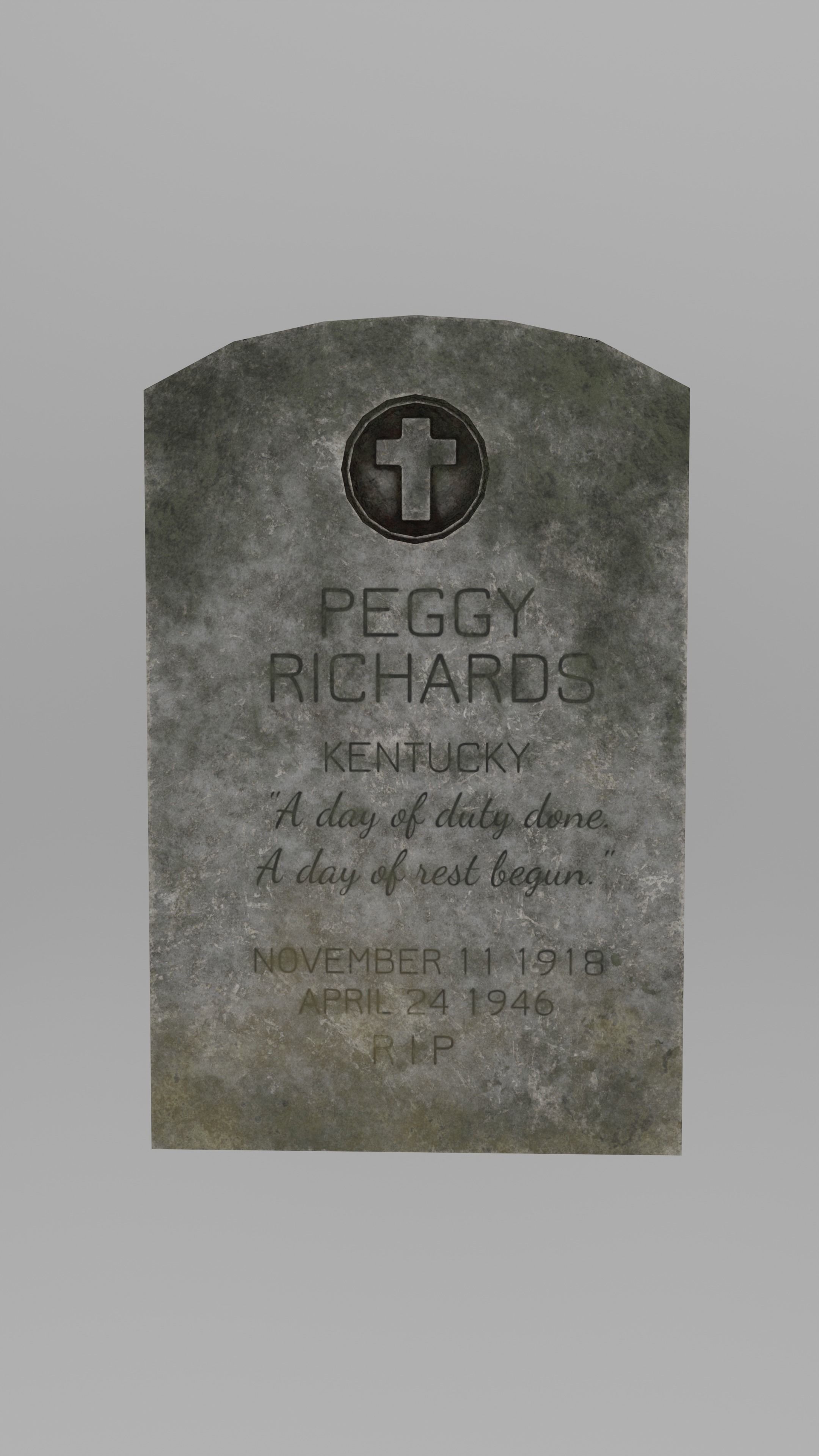 Low Poly Cemetery Prop Collection for Environment Design Low-poly 3D model_2