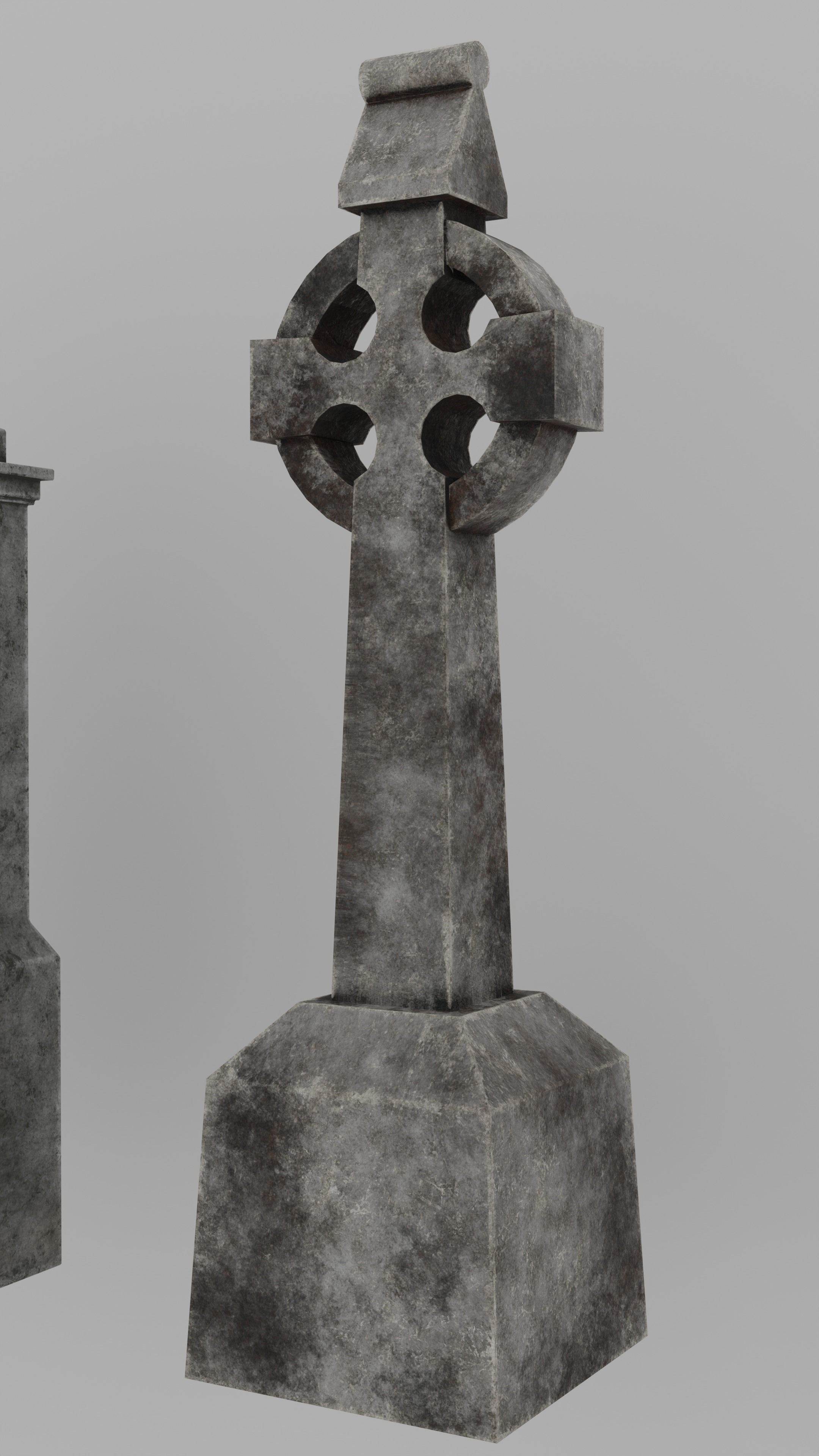Low Poly Cemetery Prop Collection for Environment Design Low-poly 3D model_18