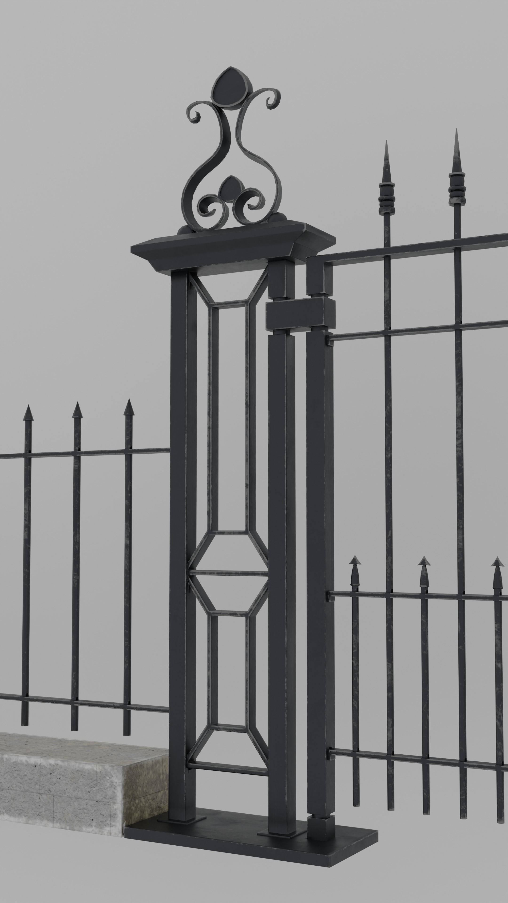 Low Poly Cemetery Prop Collection for Environment Design Low-poly 3D model_24