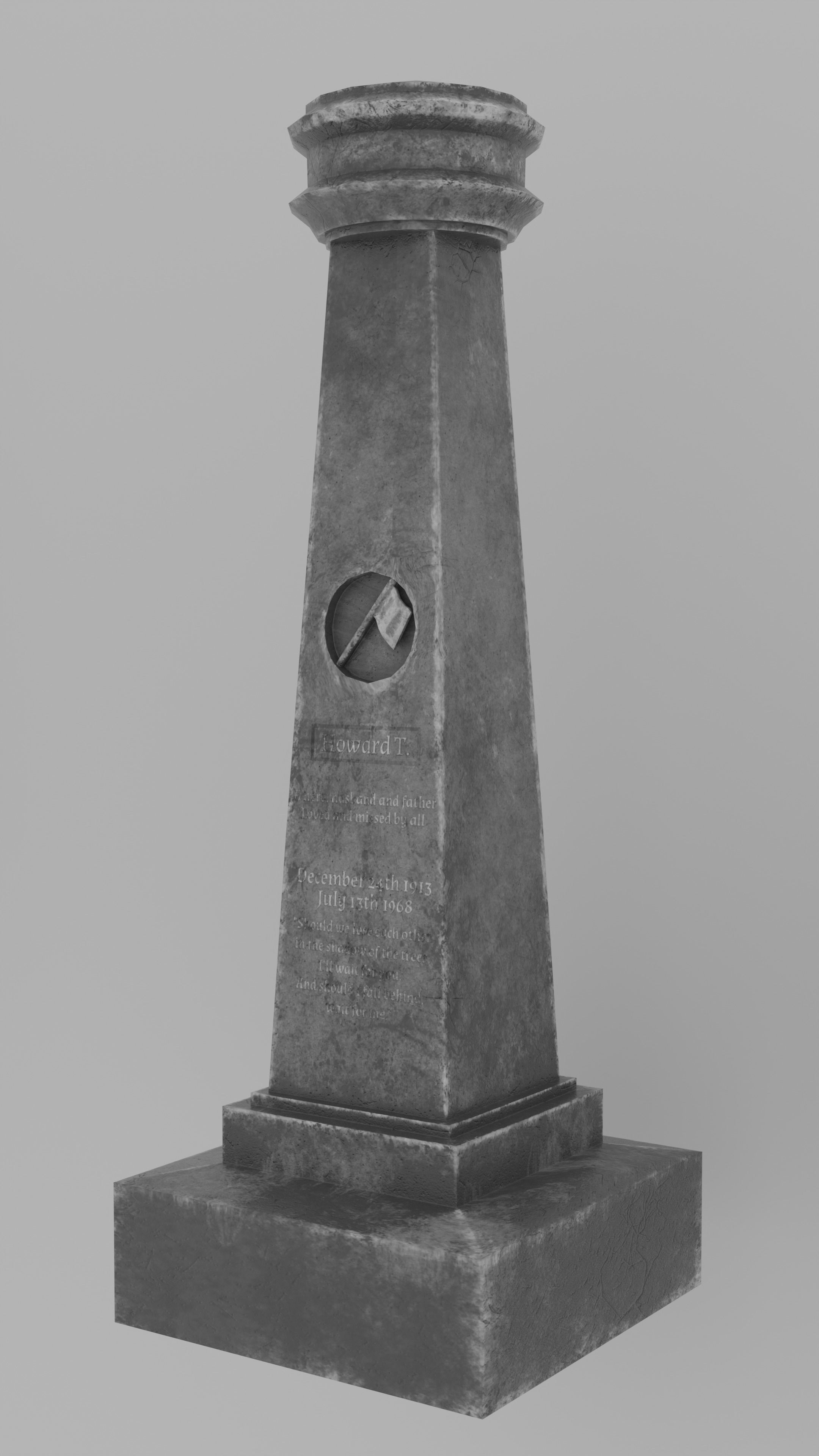 Low Poly Cemetery Prop Collection for Environment Design Low-poly 3D model_32