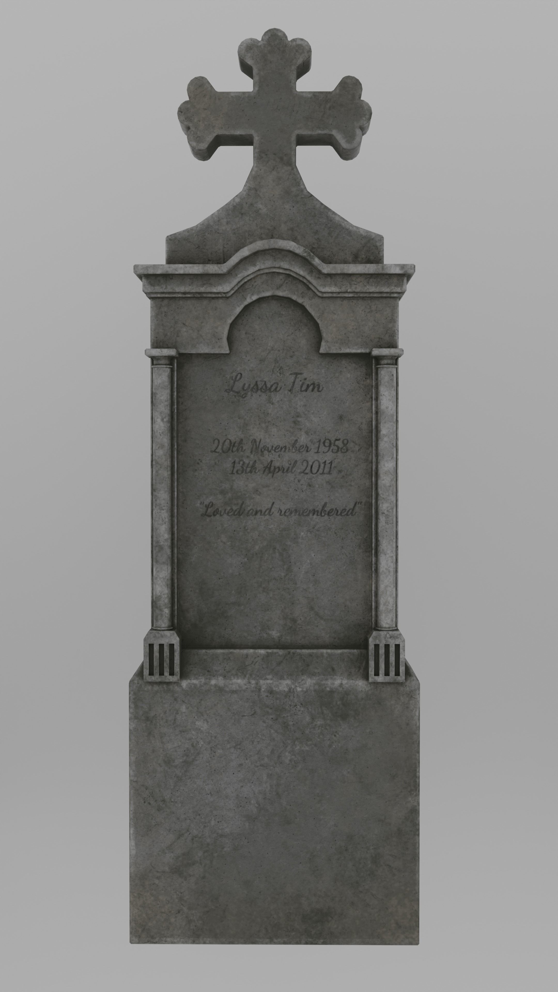 Low Poly Cemetery Prop Collection for Environment Design Low-poly 3D model_12