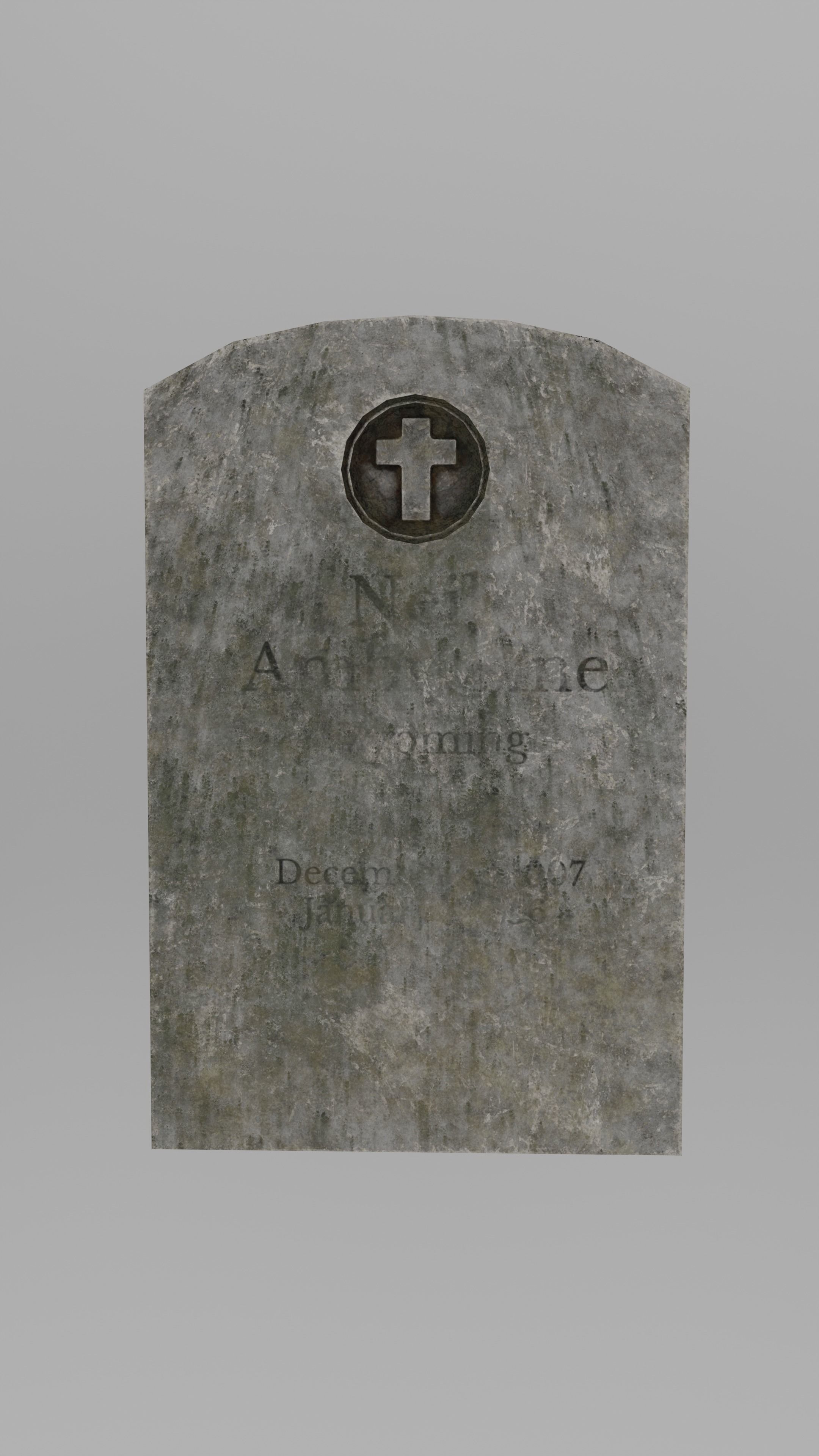Low Poly Cemetery Prop Collection for Environment Design Low-poly 3D model_33