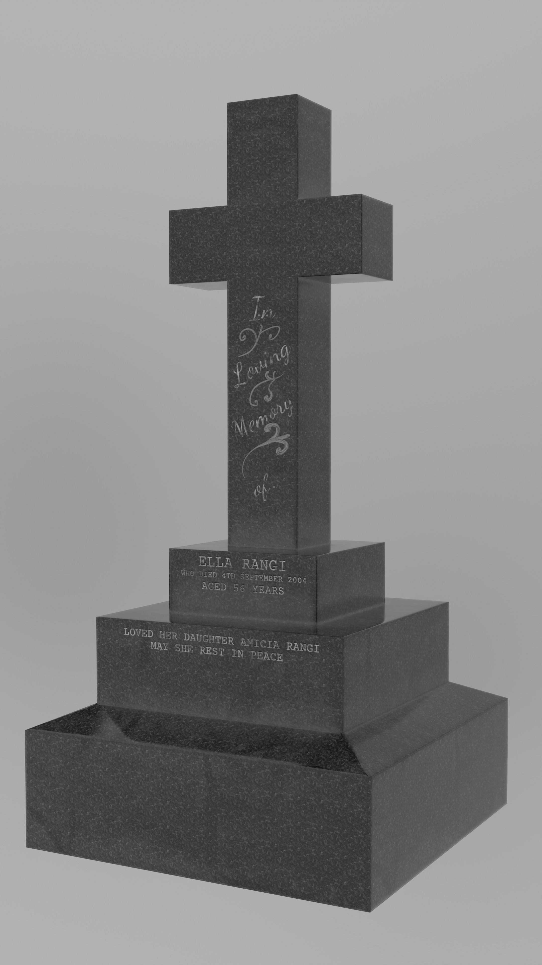 Low Poly Cemetery Prop Collection for Environment Design Low-poly 3D model_10