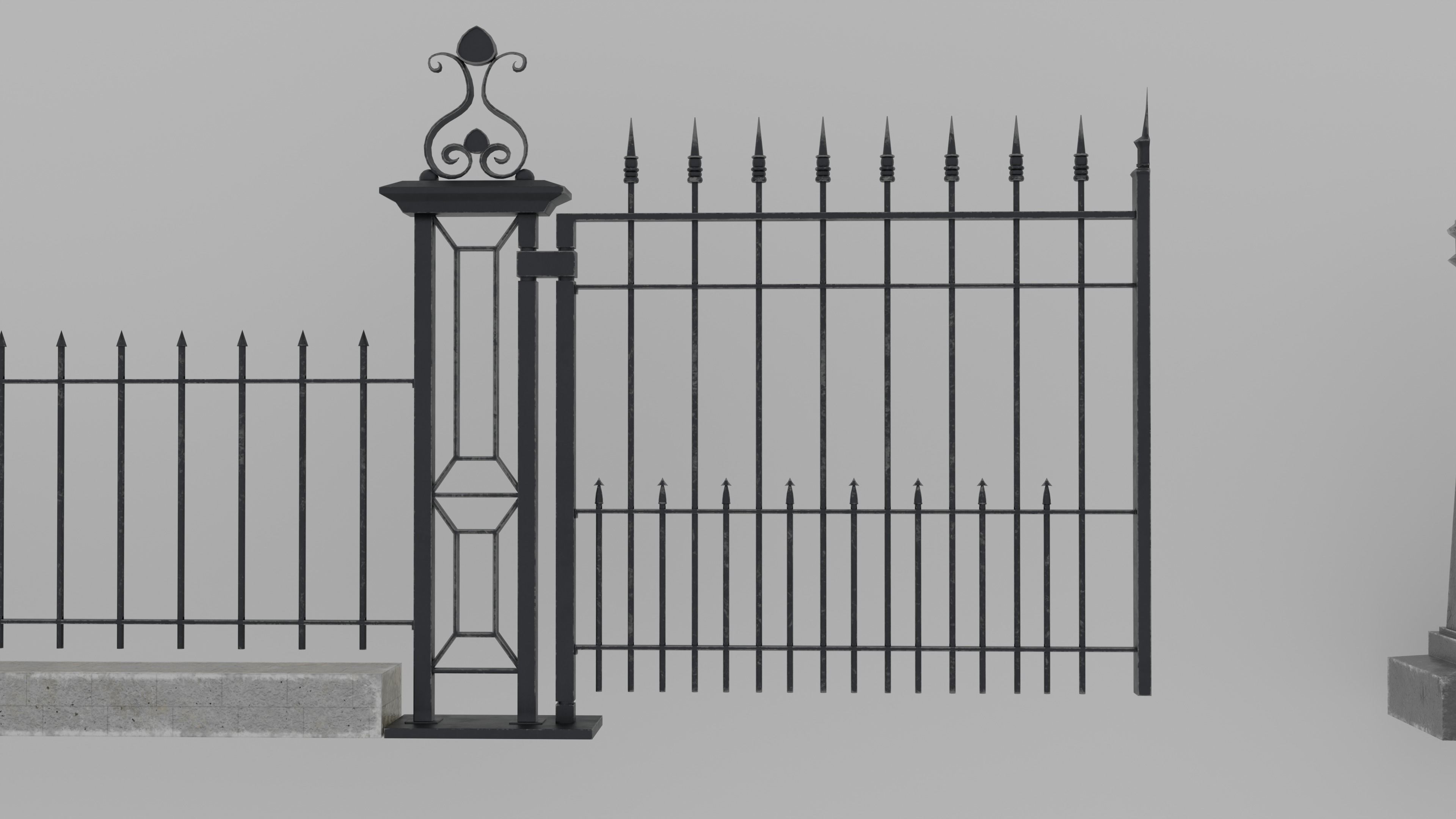 Low Poly Cemetery Prop Collection for Environment Design Low-poly 3D model_28