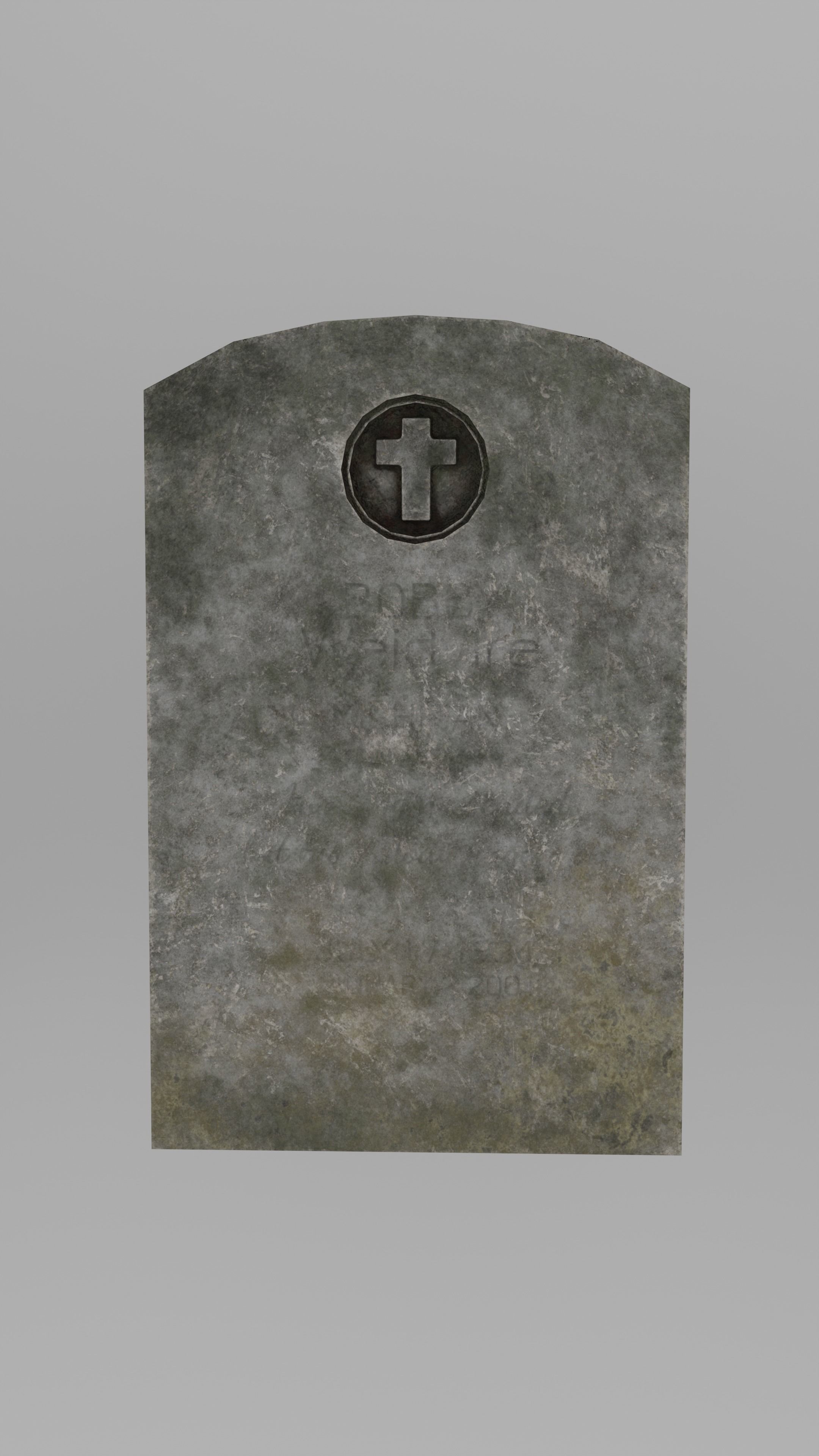 Low Poly Cemetery Prop Collection for Environment Design Low-poly 3D model_3