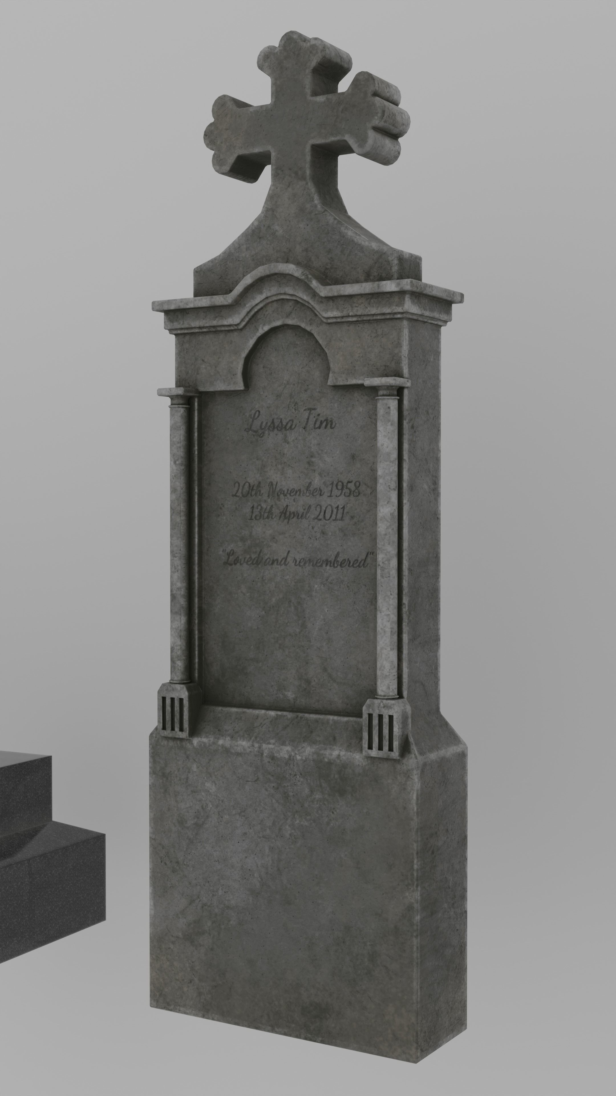 Low Poly Cemetery Prop Collection for Environment Design Low-poly 3D model_13