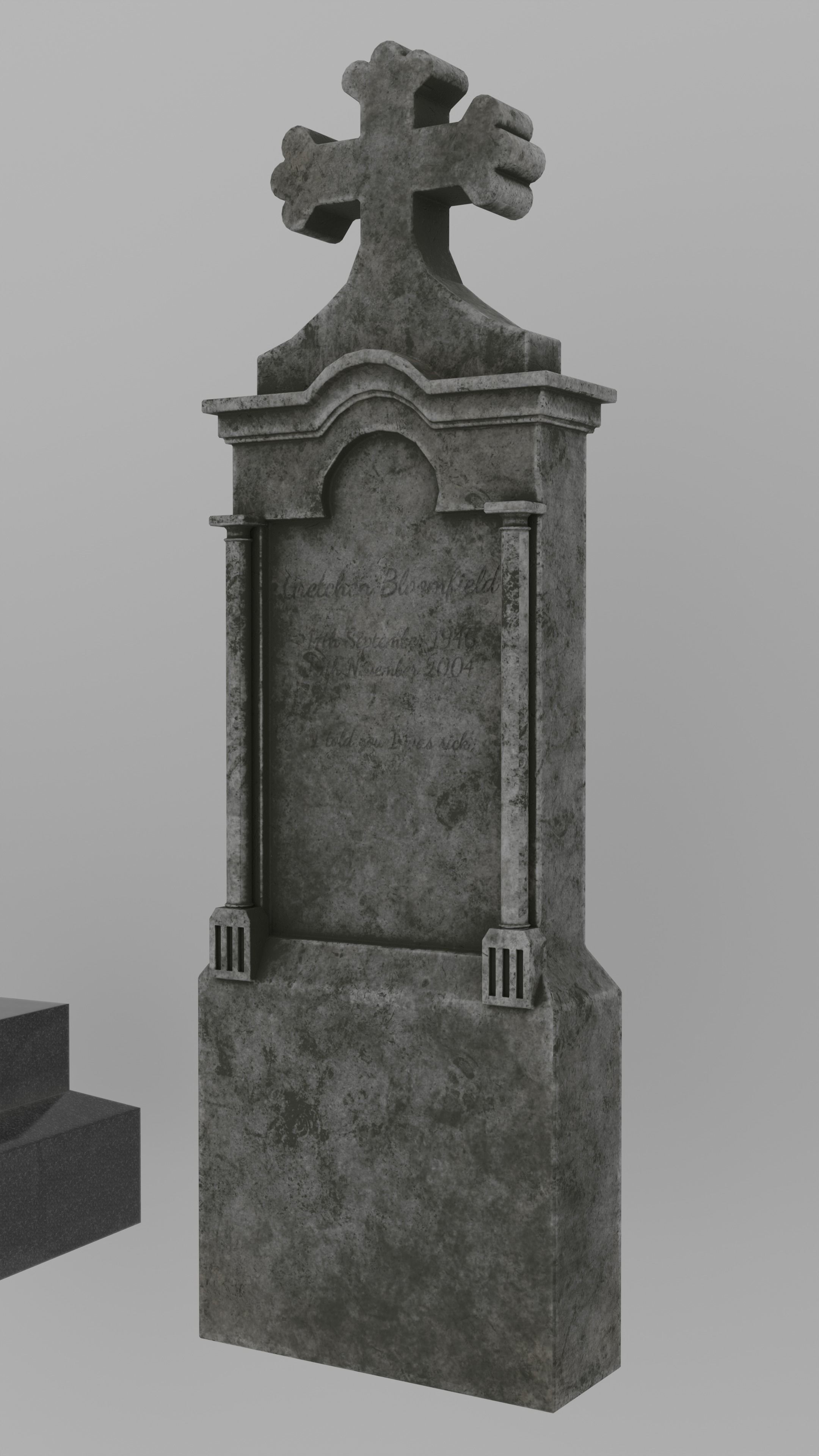 Low Poly Cemetery Prop Collection for Environment Design Low-poly 3D model_14