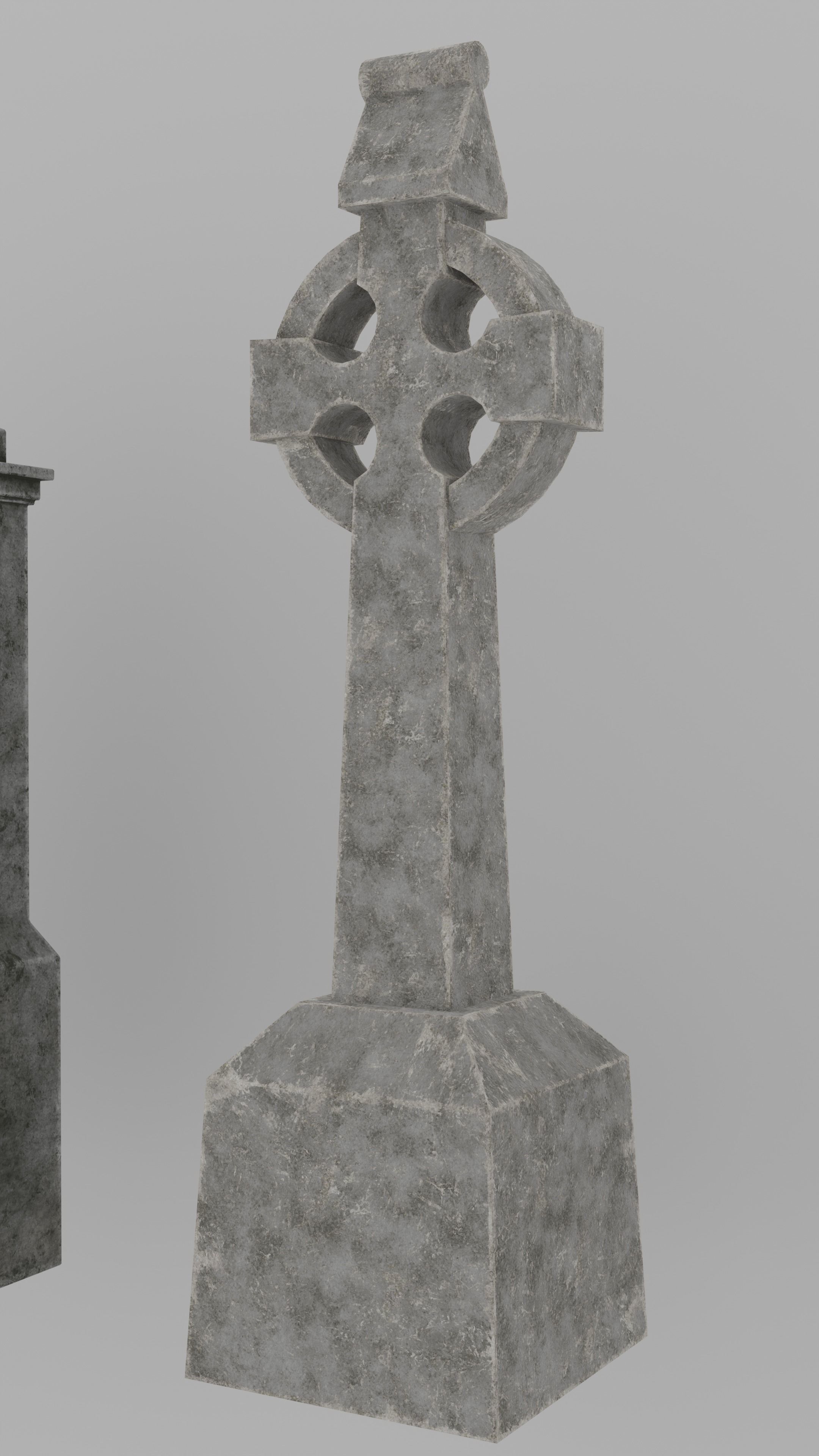 Low Poly Cemetery Prop Collection for Environment Design Low-poly 3D model_17