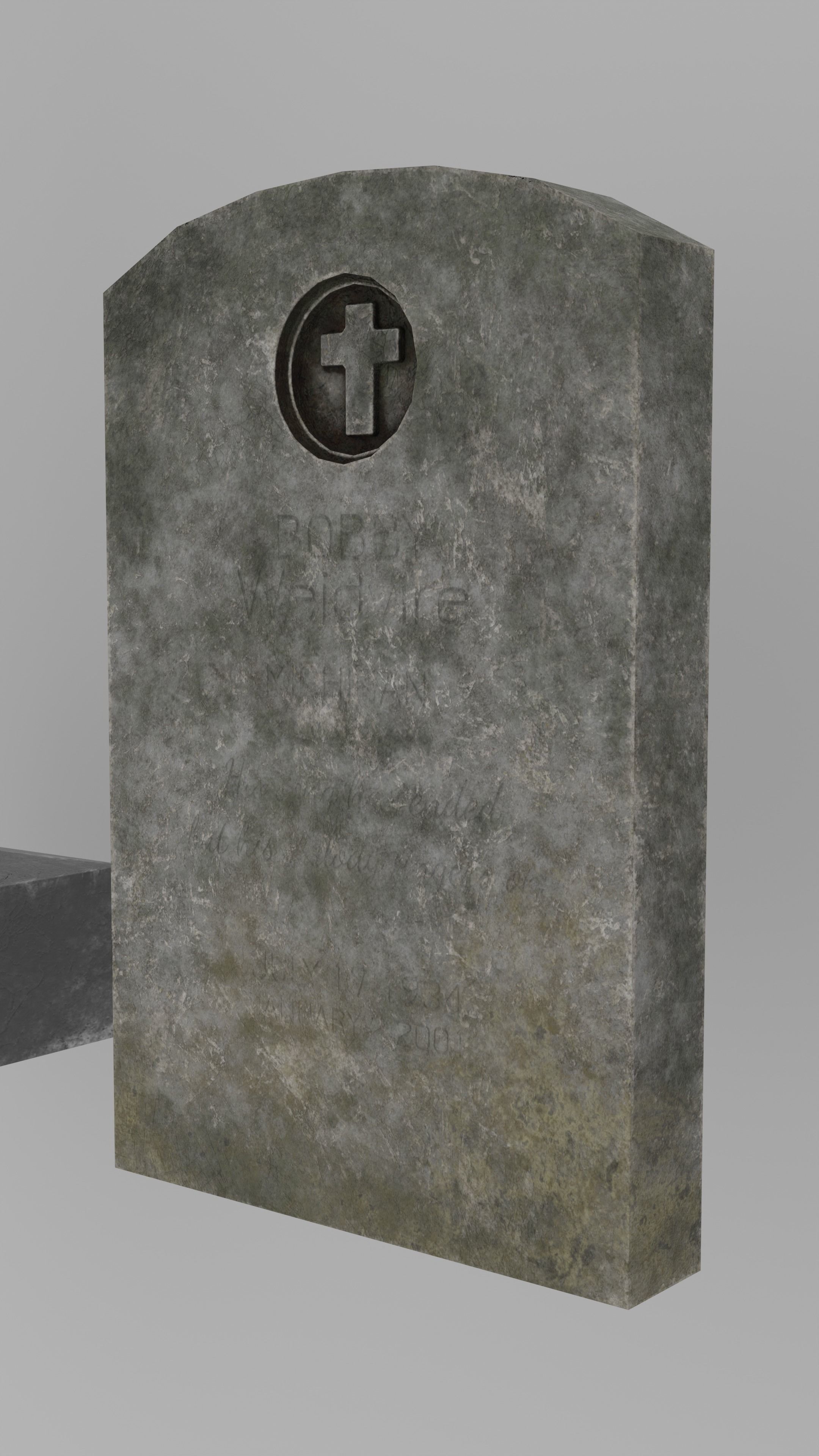 Low Poly Cemetery Prop Collection for Environment Design Low-poly 3D model_6
