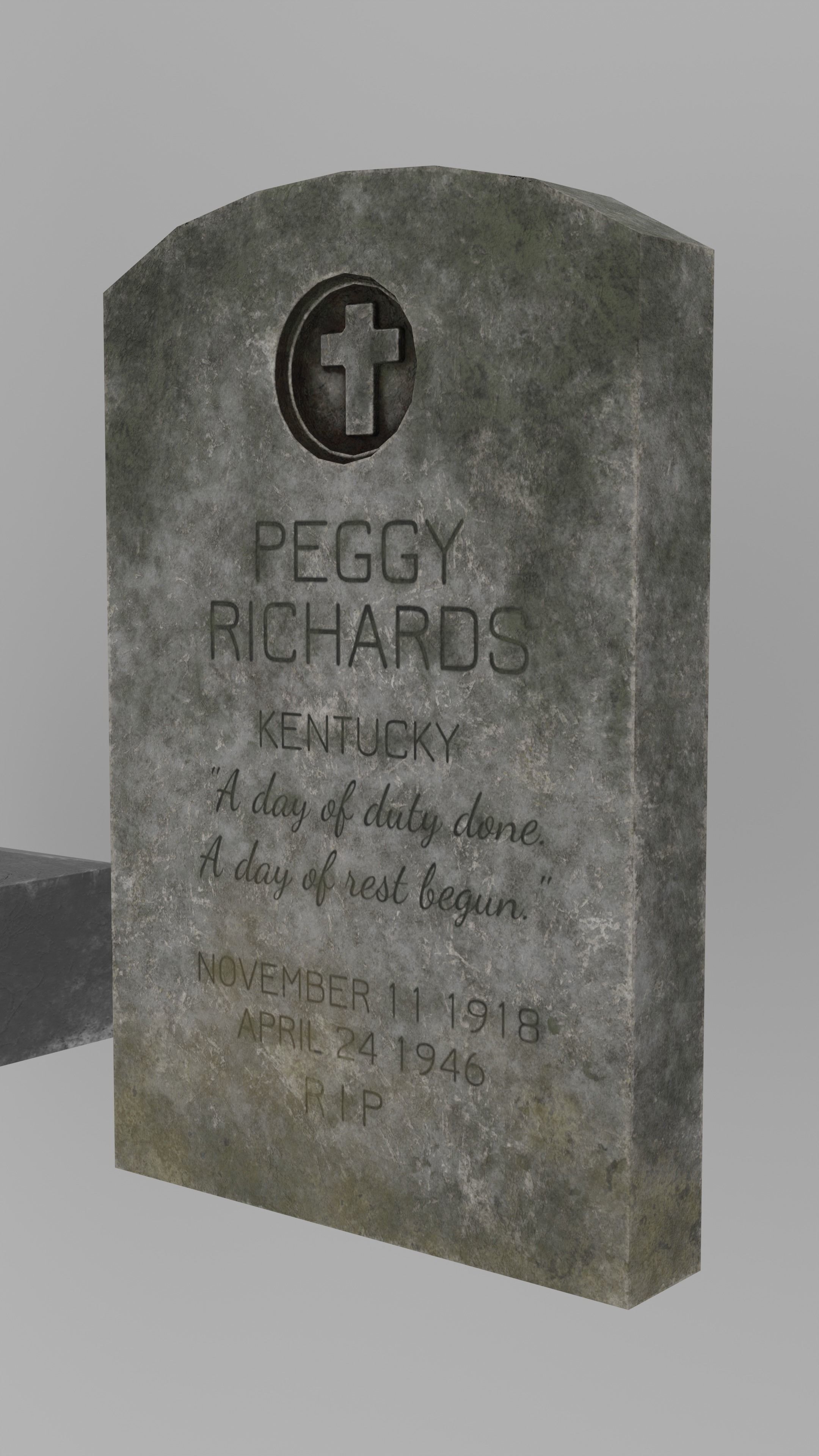 Low Poly Cemetery Prop Collection for Environment Design Low-poly 3D model_5