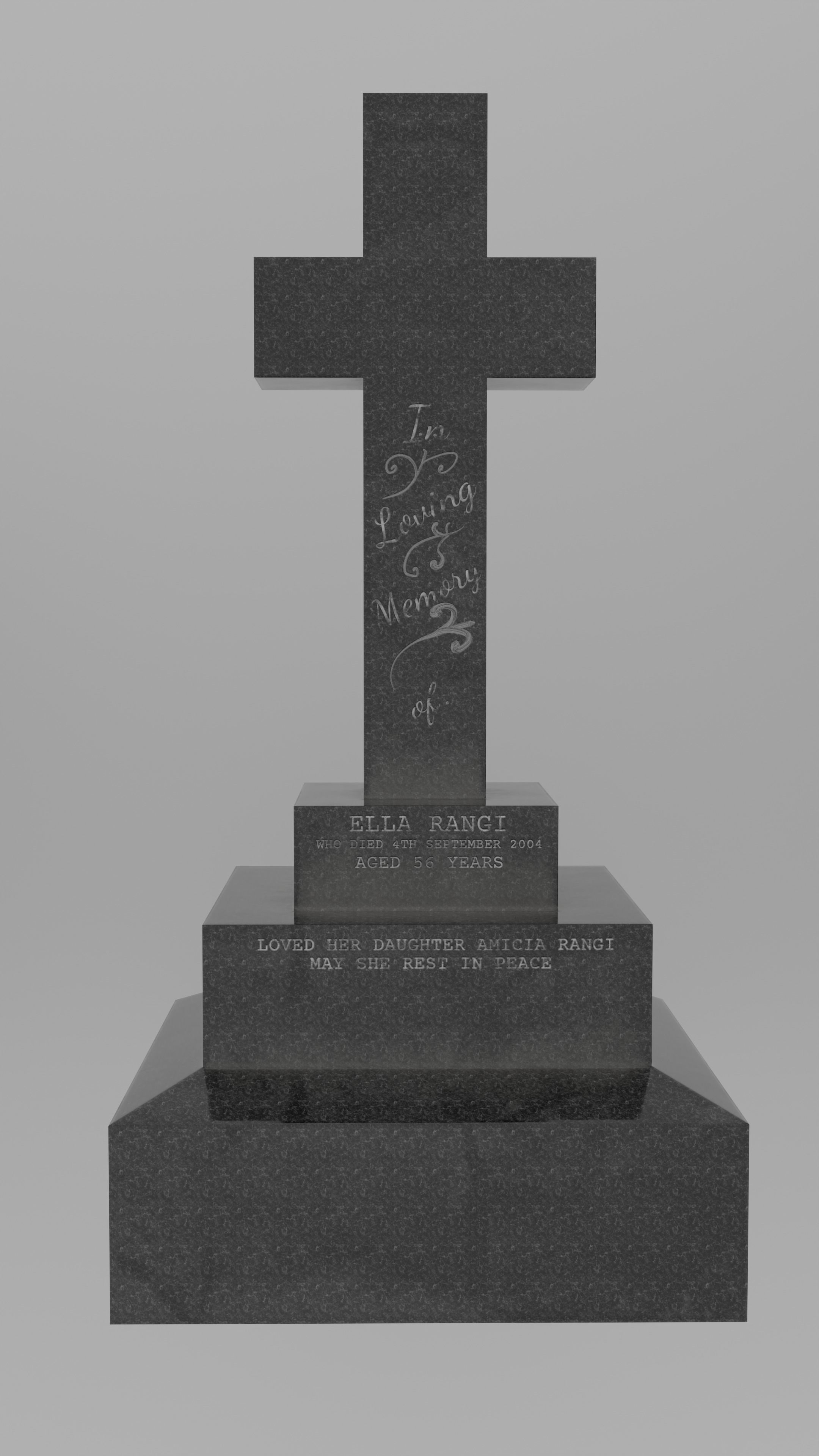 Low Poly Cemetery Prop Collection for Environment Design Low-poly 3D model_7