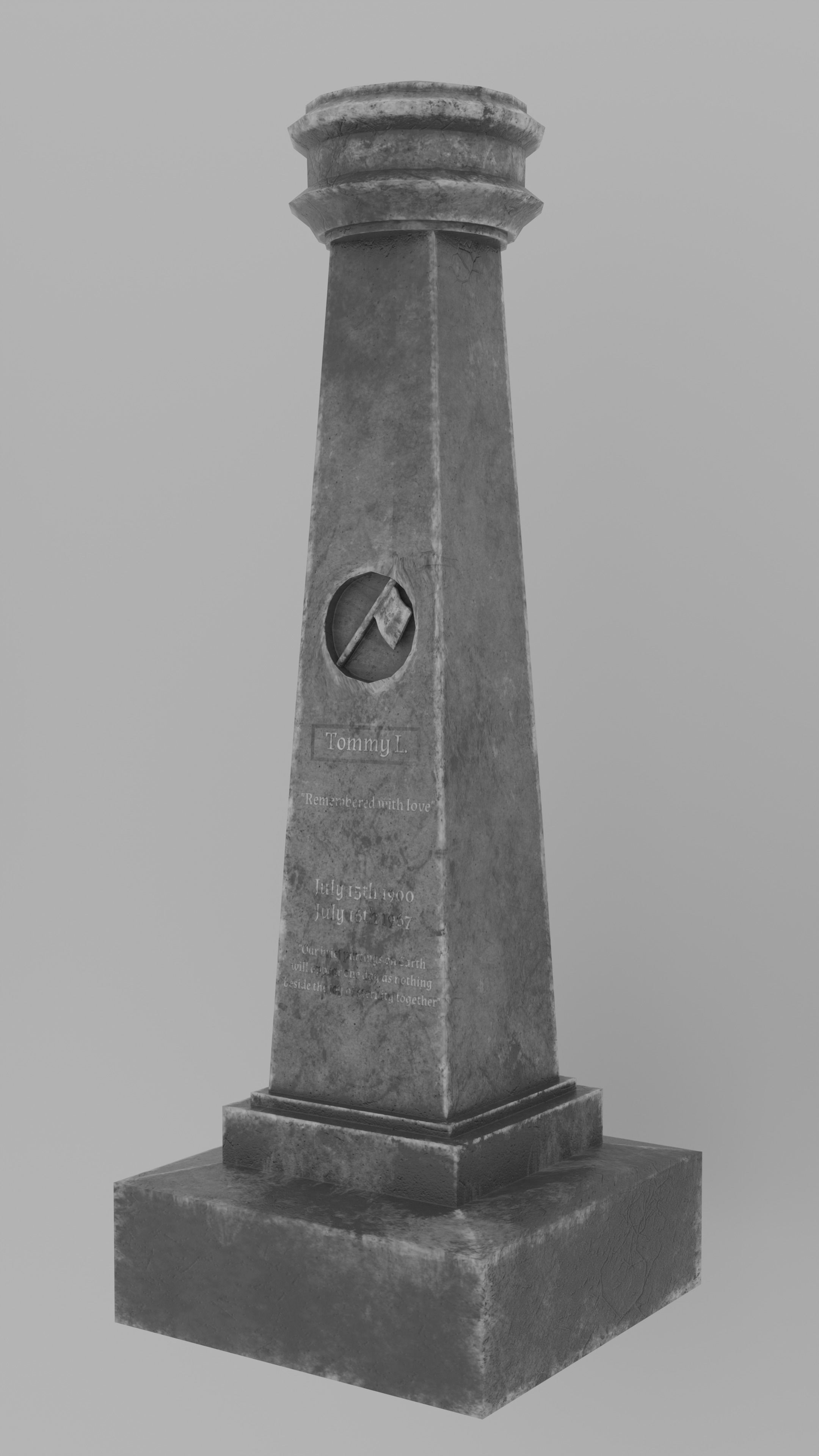 Low Poly Cemetery Prop Collection for Environment Design Low-poly 3D model_31