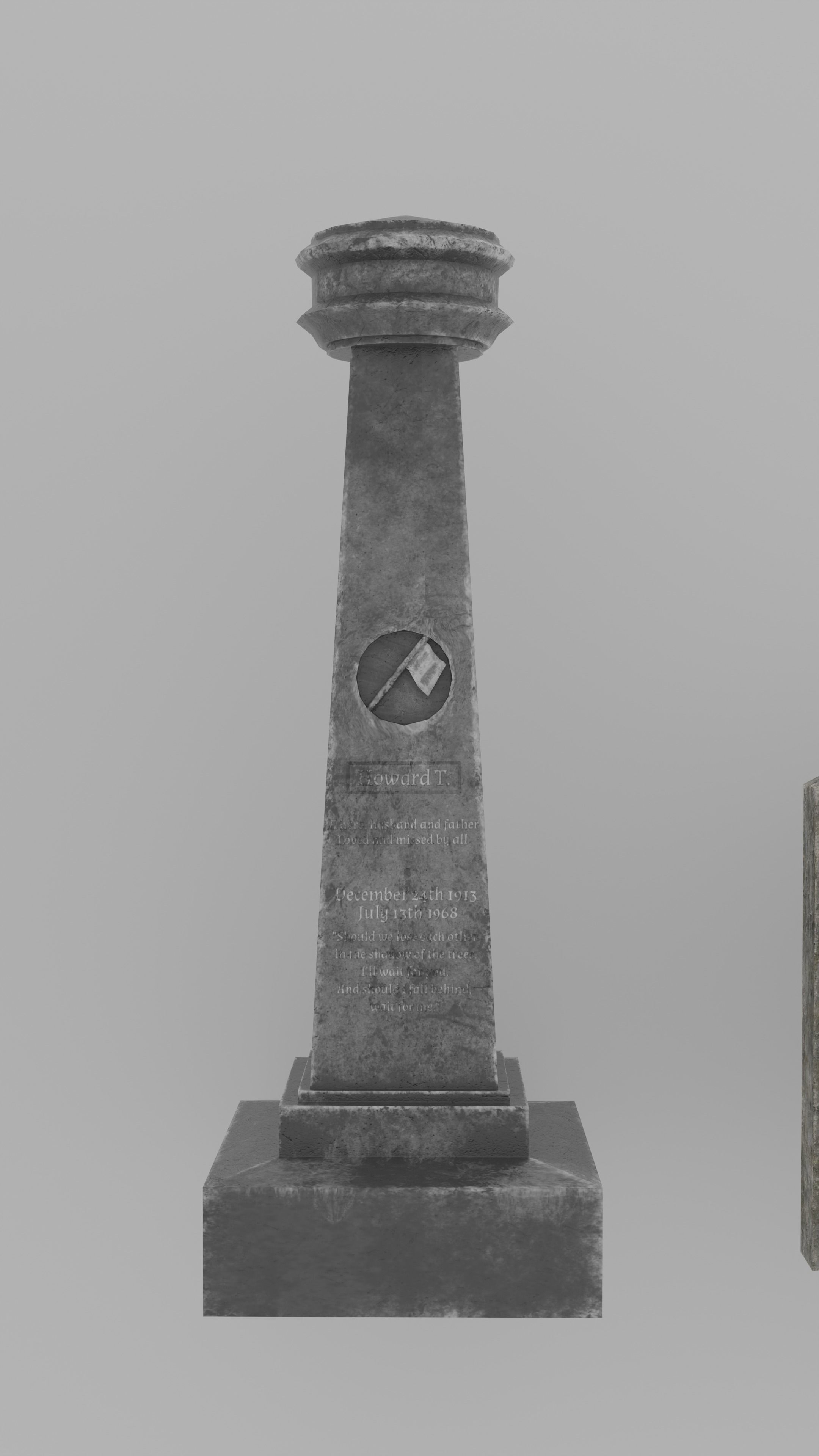 Low Poly Cemetery Prop Collection for Environment Design Low-poly 3D model_29