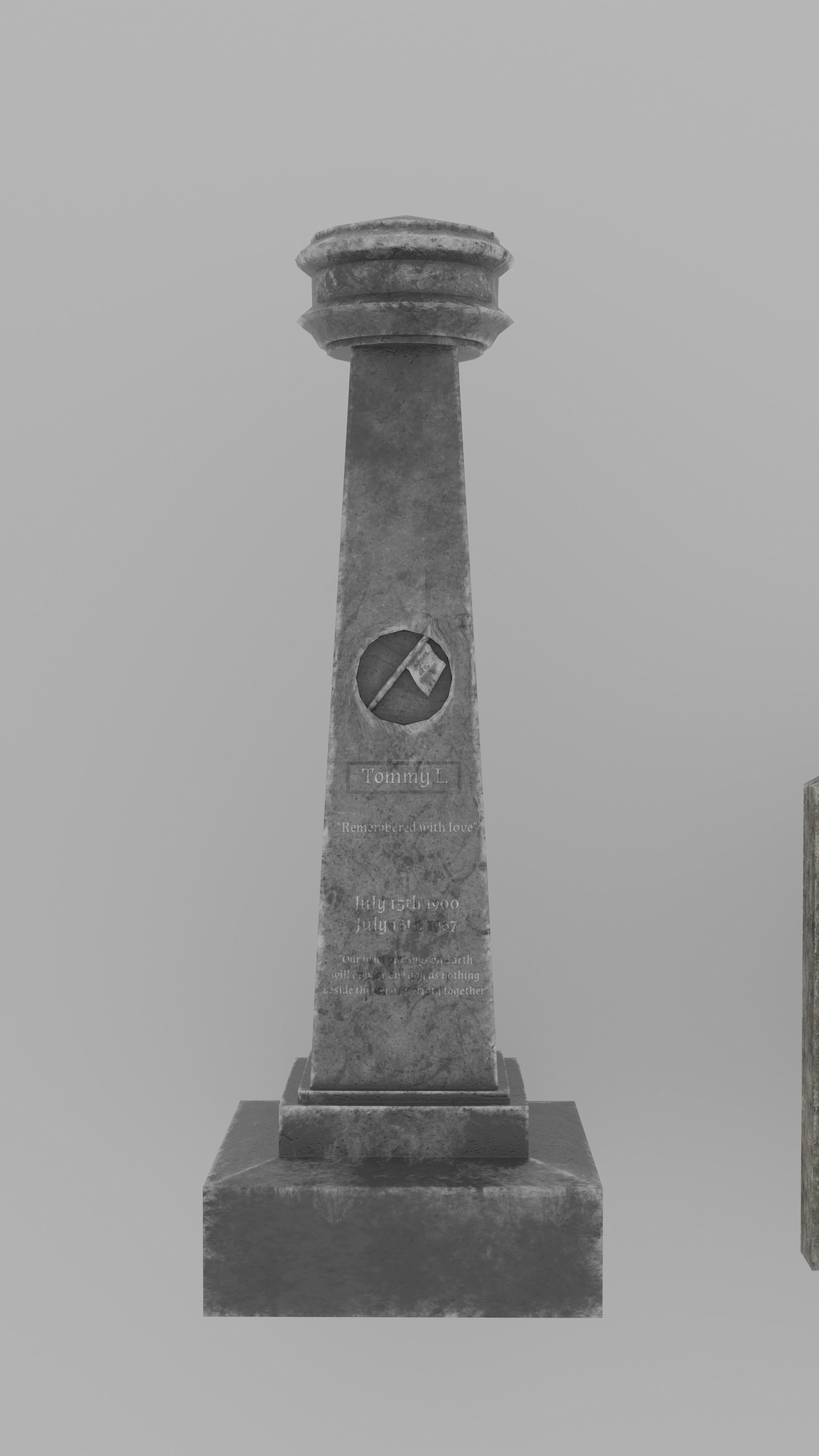 Low Poly Cemetery Prop Collection for Environment Design Low-poly 3D model_30