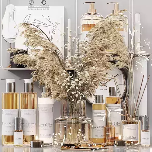 Bathroom Decorative Set 08 3D model