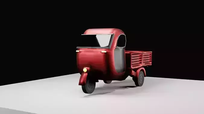 Ape piaggio Free low-poly 3D model