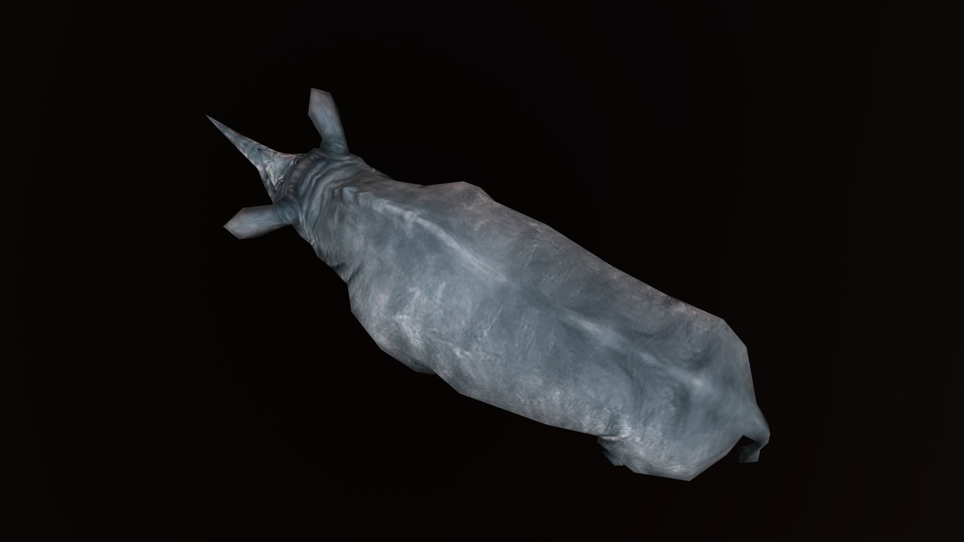 low-poly animated rhinoceros rhino Low-poly 3D model_7