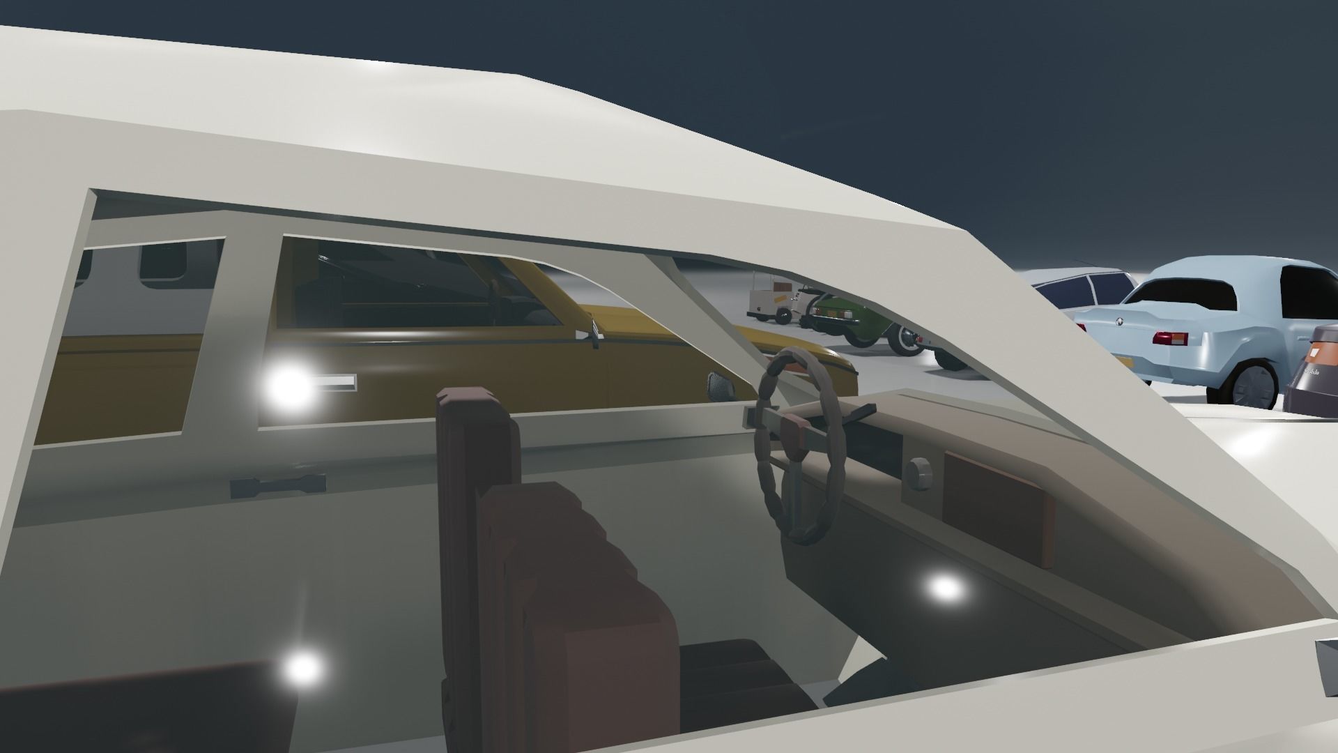 Low poly vehicle set car parking Low-poly 3D model_19