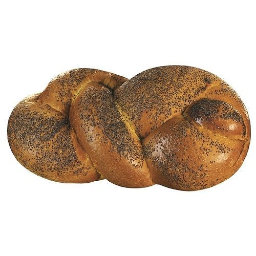 Bread braid with poppy seeds 3D model
