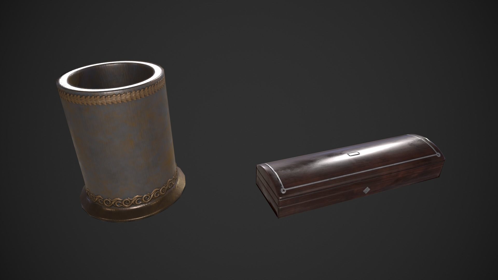 Various Stationery Low-poly 3D model_5