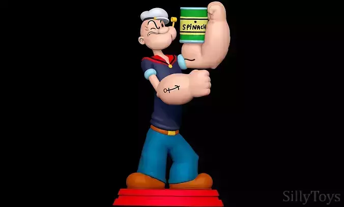 Popeye statue 