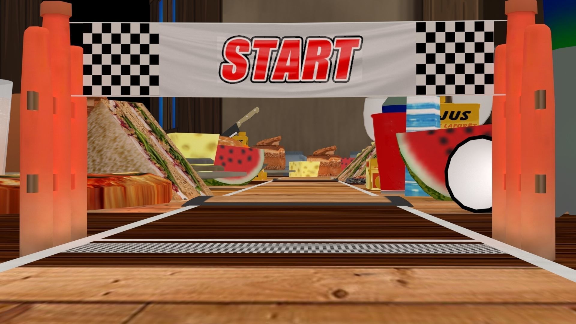 Printable Tabletop Racing Track 3D Model 2025 Low-poly 3D model_21