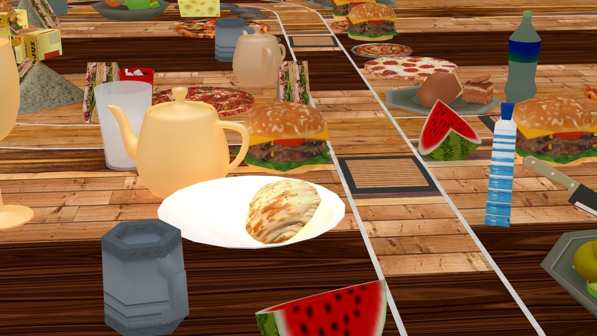 Printable Tabletop Racing Track 3D Model 2025 Low-poly 3D model_11