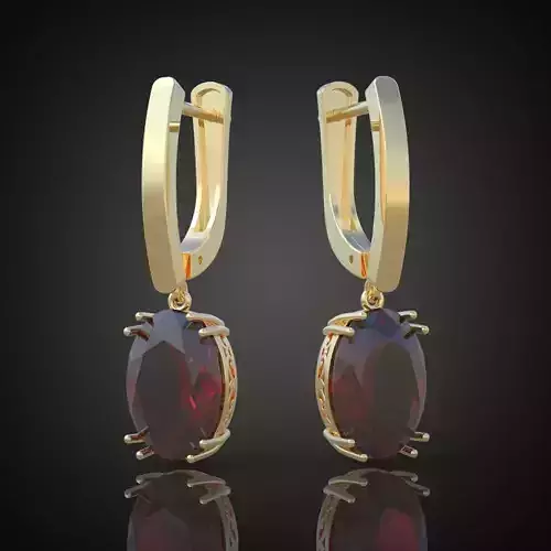 Earring 3D model 3D printable model 0022-8