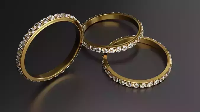 Diamond Ring Concept 3D Model