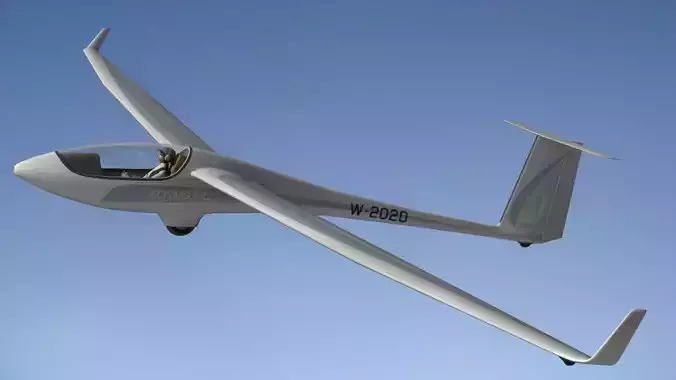 Glider Flying 3D model