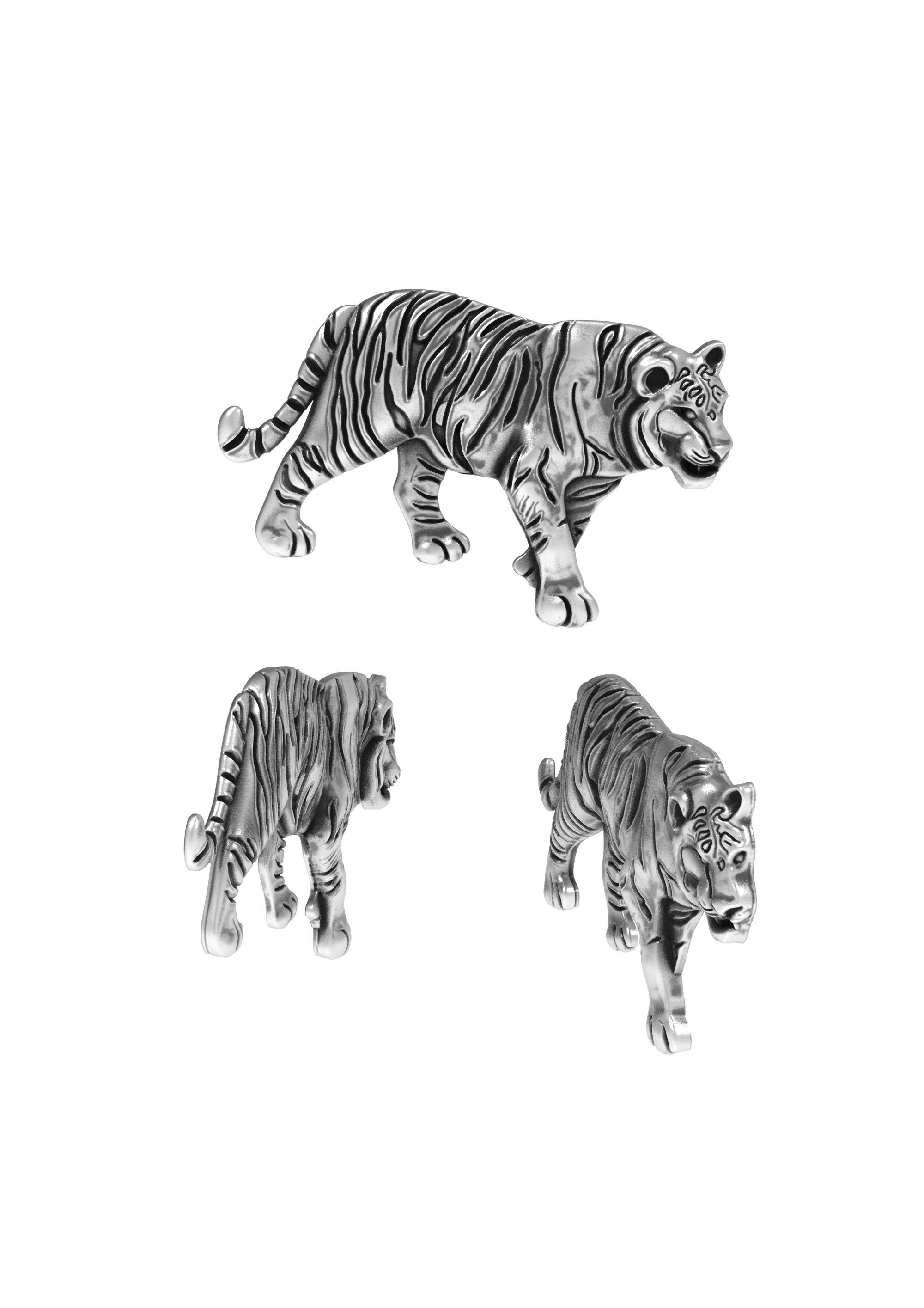 Tiger basrelief 3D print model_6
