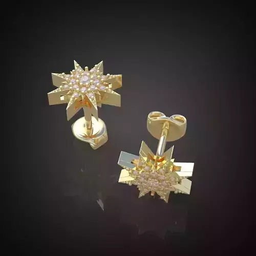 Exclusive Earrings model 3D printable model 0026